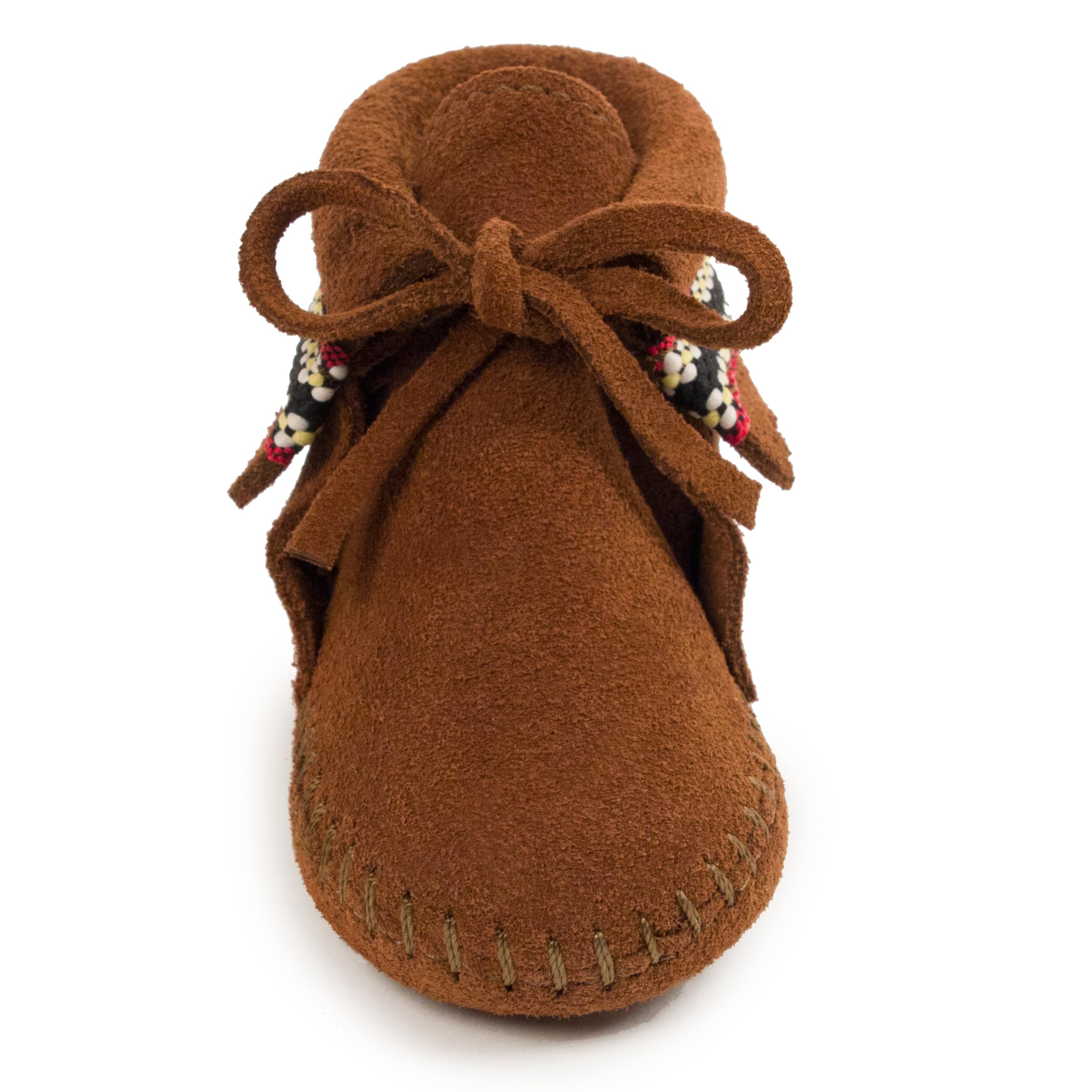 Minnetonka Braid Bootie Moccasin, brązowy (brązowy), 17 EU