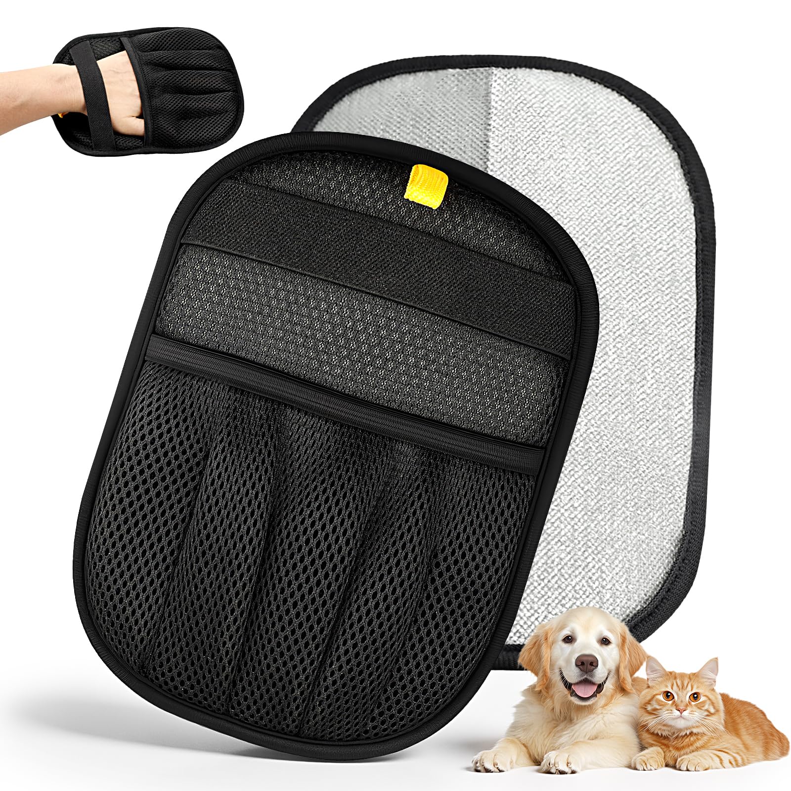 Photo 1 of New Upgrade Pet Hair Removal Glove for Dogs & Cats, Electrostatic Reusable Magic Brush Removal Glove, Washable Pet Hair Remover Tool for Clothing, Sofa, Rug, Auto Interior