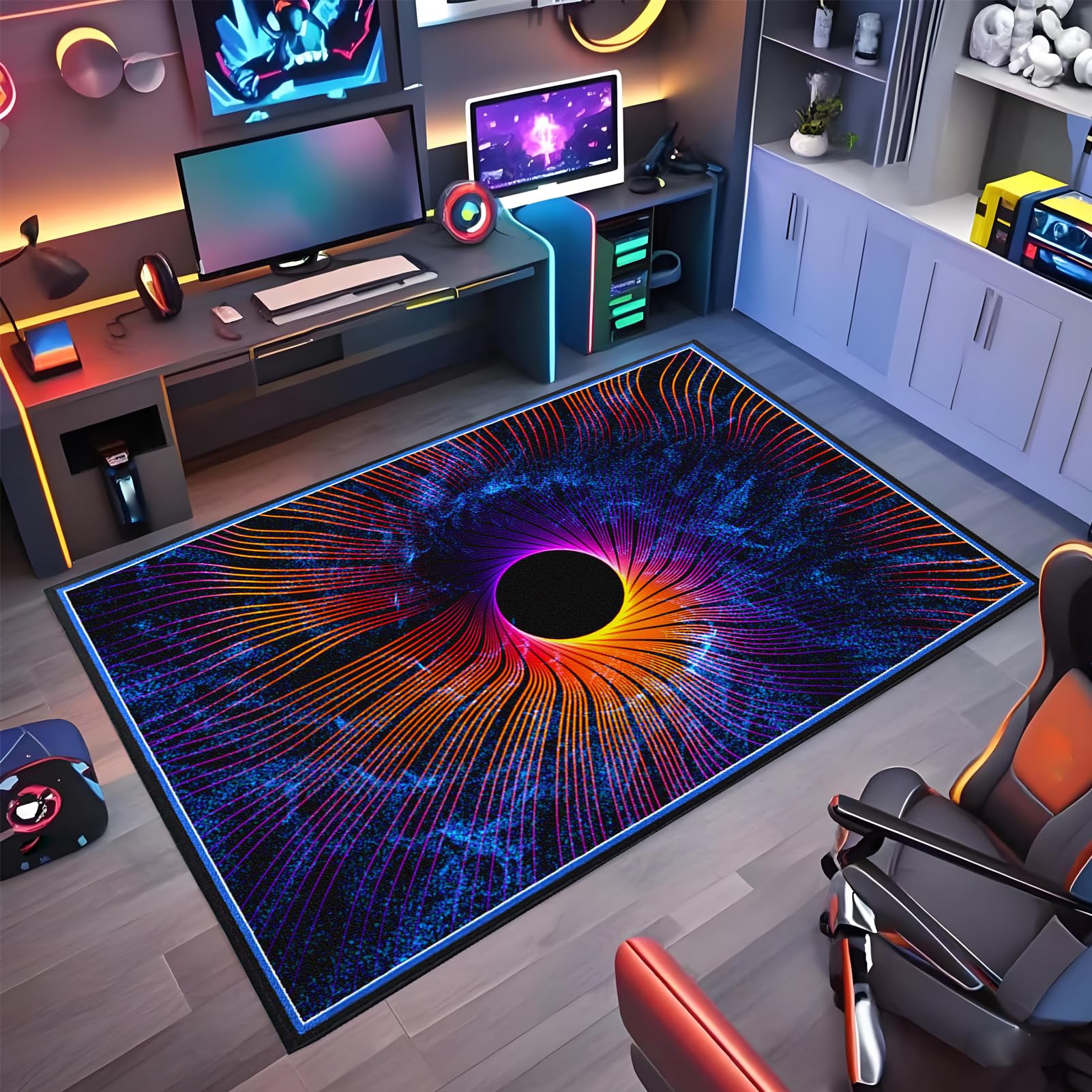 Wuzqju Gaming Chair Mat Non-slip Office Chair Mat for Hardwood Floor 60 x 90 cm Heavy Duty Office Chair Mats for Carpeted and Hardwood Floor Multi-Purpose Floor Protector for Home Office Gaming Room