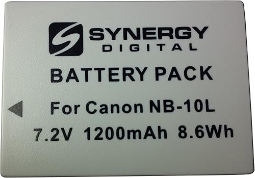 Miniatura 4 de Synergy Digital Batería para cámara, compatible con cámara digital Canon POWERSHOT G1X, (iones de litio, 7.2V, 1200 mAh) de ultra alta capacidad,