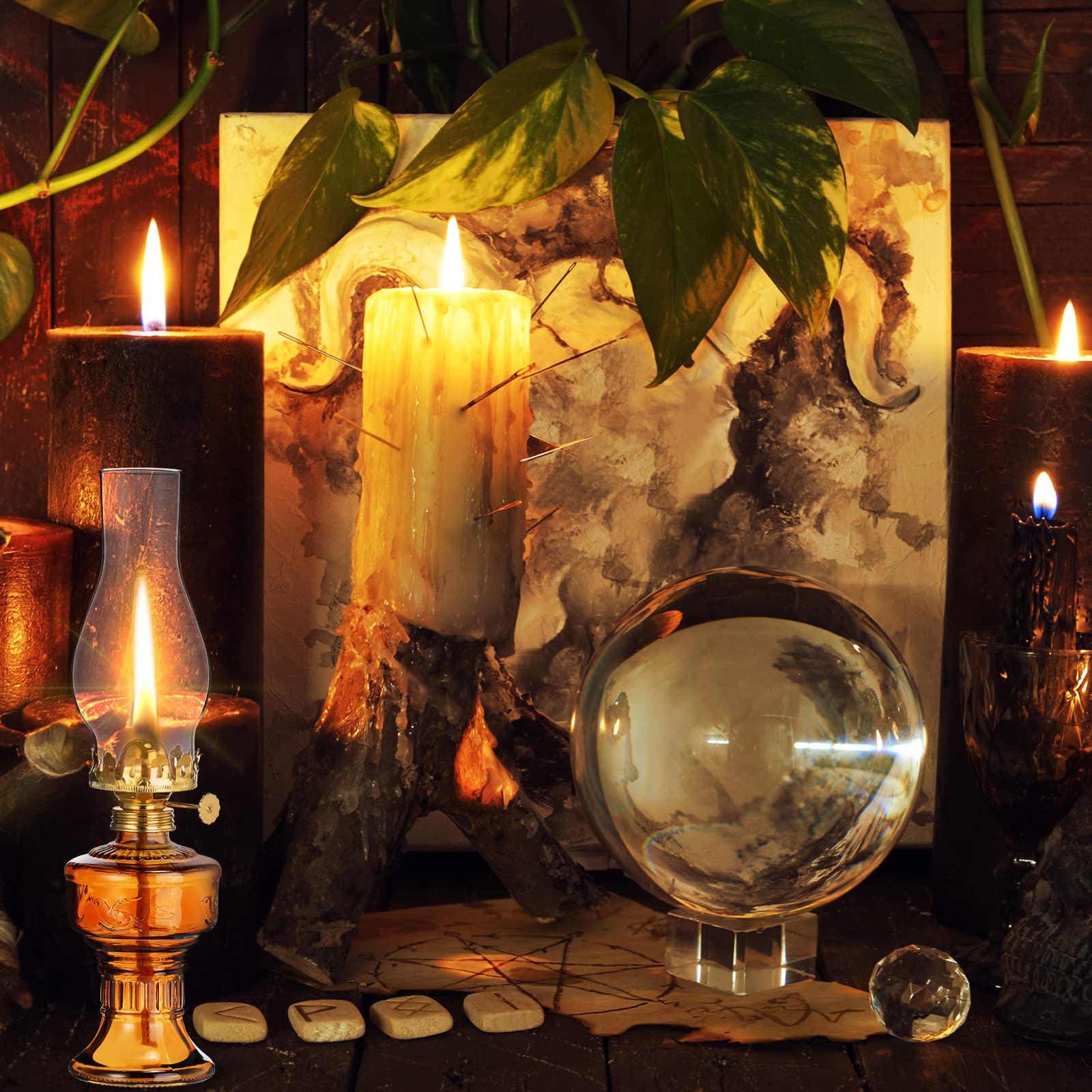 Amazon.com: 2 Pcs Chamber Oil Lamps for Indoor Use Vintage