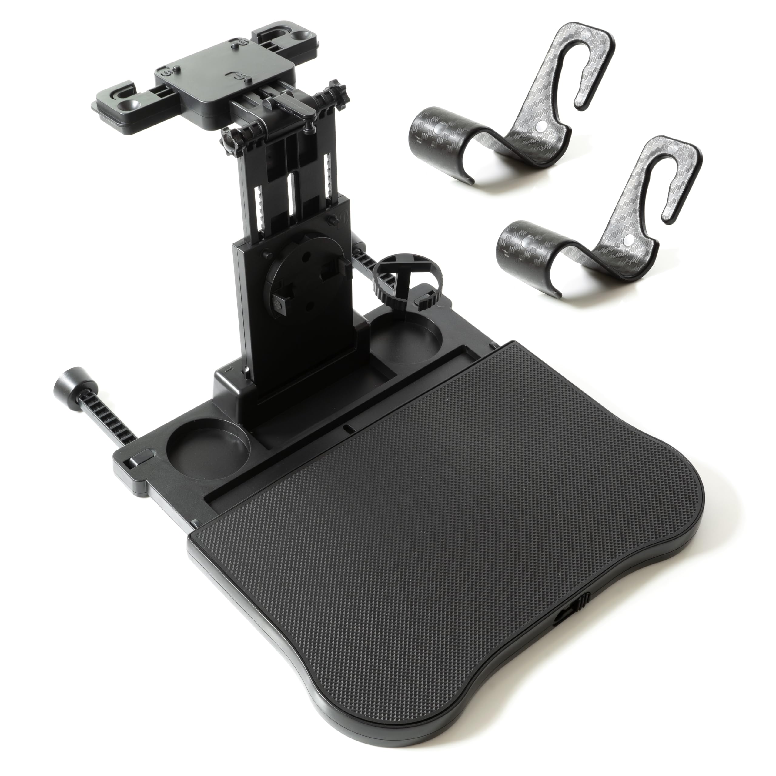 Plateau de siège de voiture pliable – Organiseur de siège arrière pour enfants et adultes, bureau de voyage avec rangement pour repas, ordinateurs portables et activités