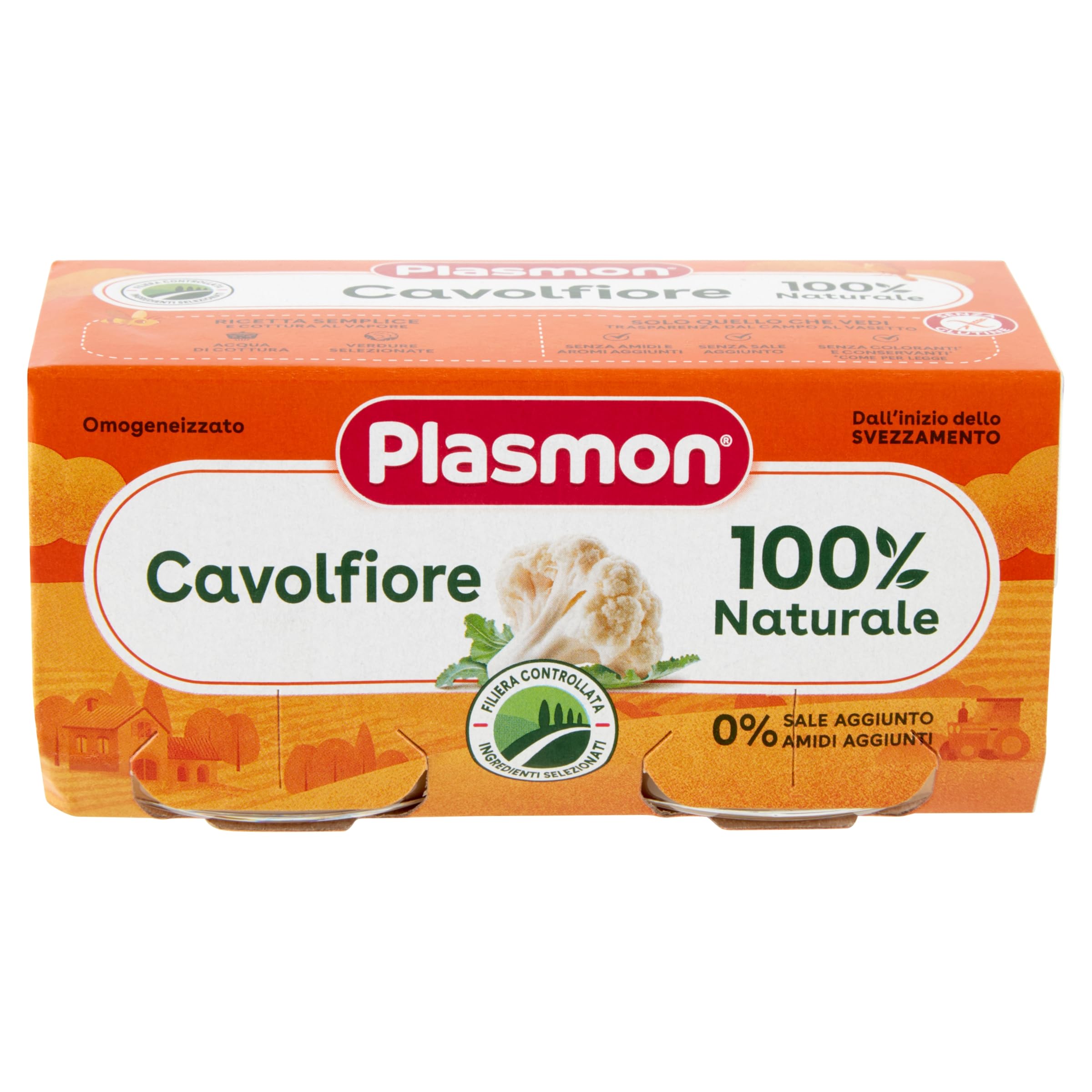 Plasmon Omogeneizzato Cavolfiore 2x80g (12 Confezioni)