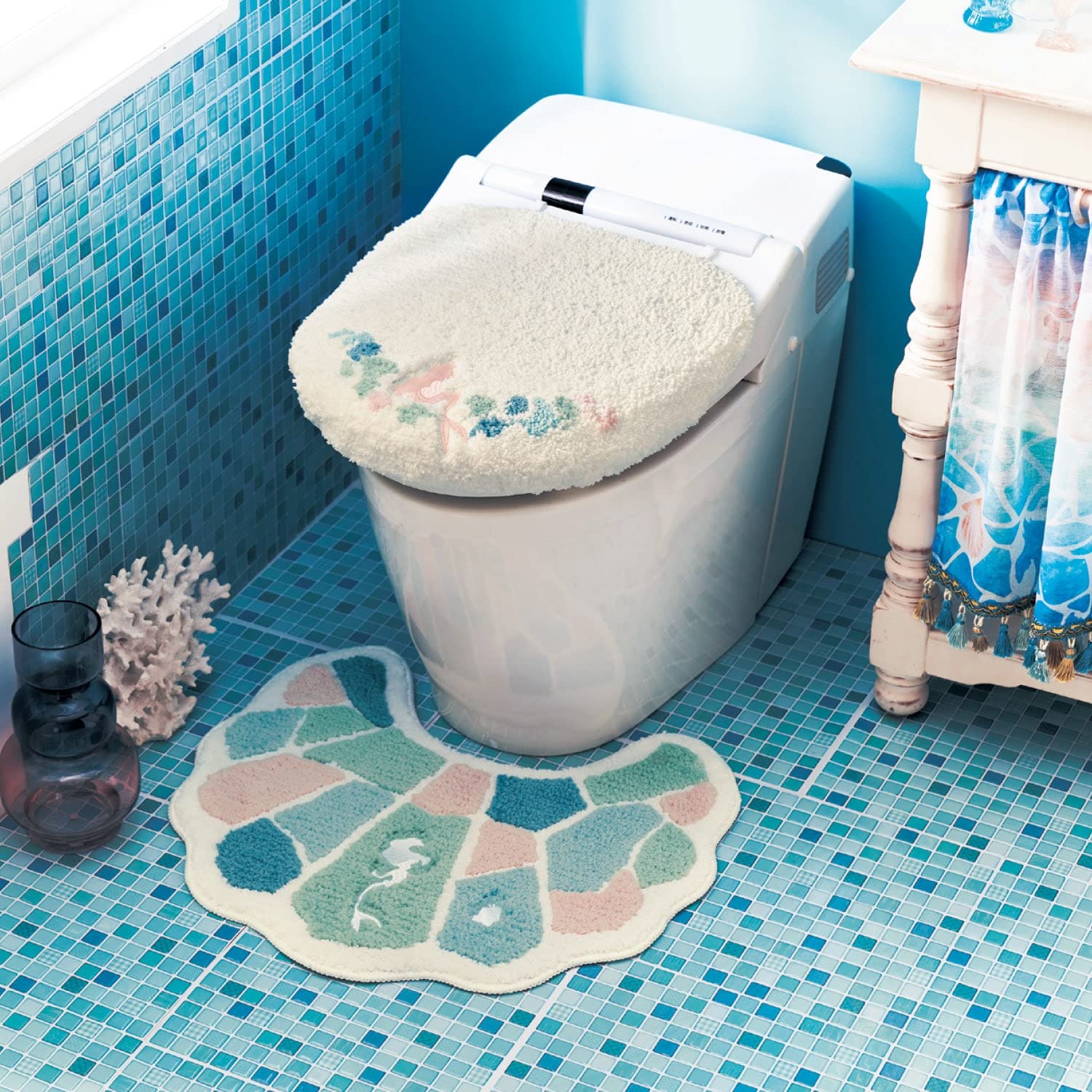 Amazon｜[ベルメゾン] ディズニー トイレマット シェル型 トイレ