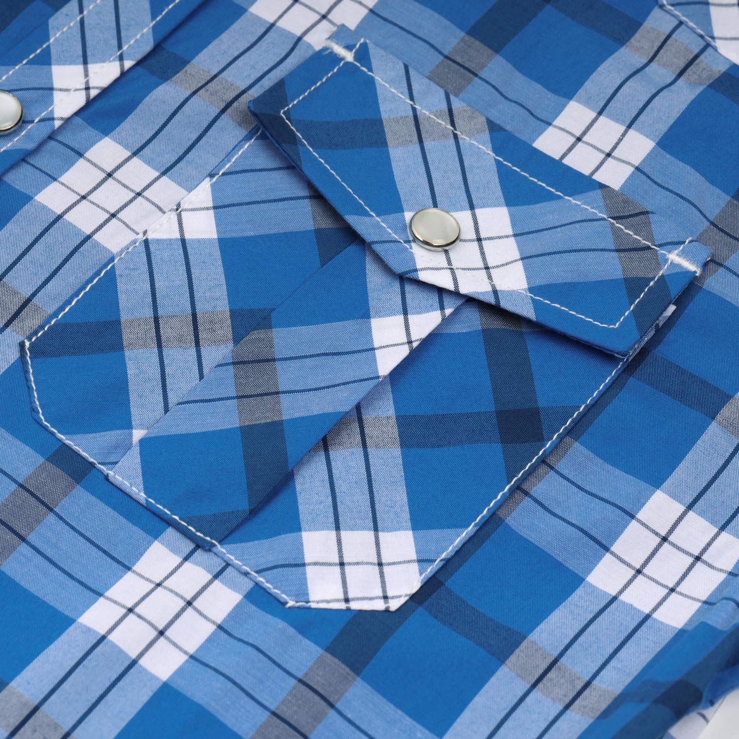 Camisa informal de manga larga con botones a presión de perlas occidentales para niños pequeños de 4 a 16 años - - 5 años
