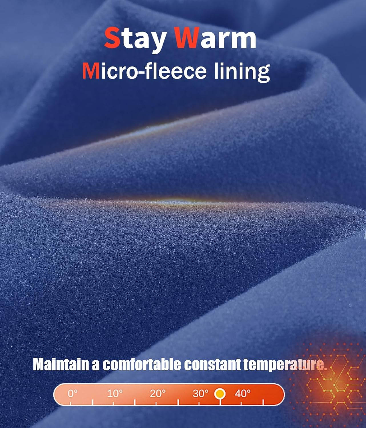 MAGCOMSEN Men's Quarter Zip Pullover Long Sleeve Sweatshirts Fleece Lined Golf Pullover Thermal Gym Workout Tops - Image 3