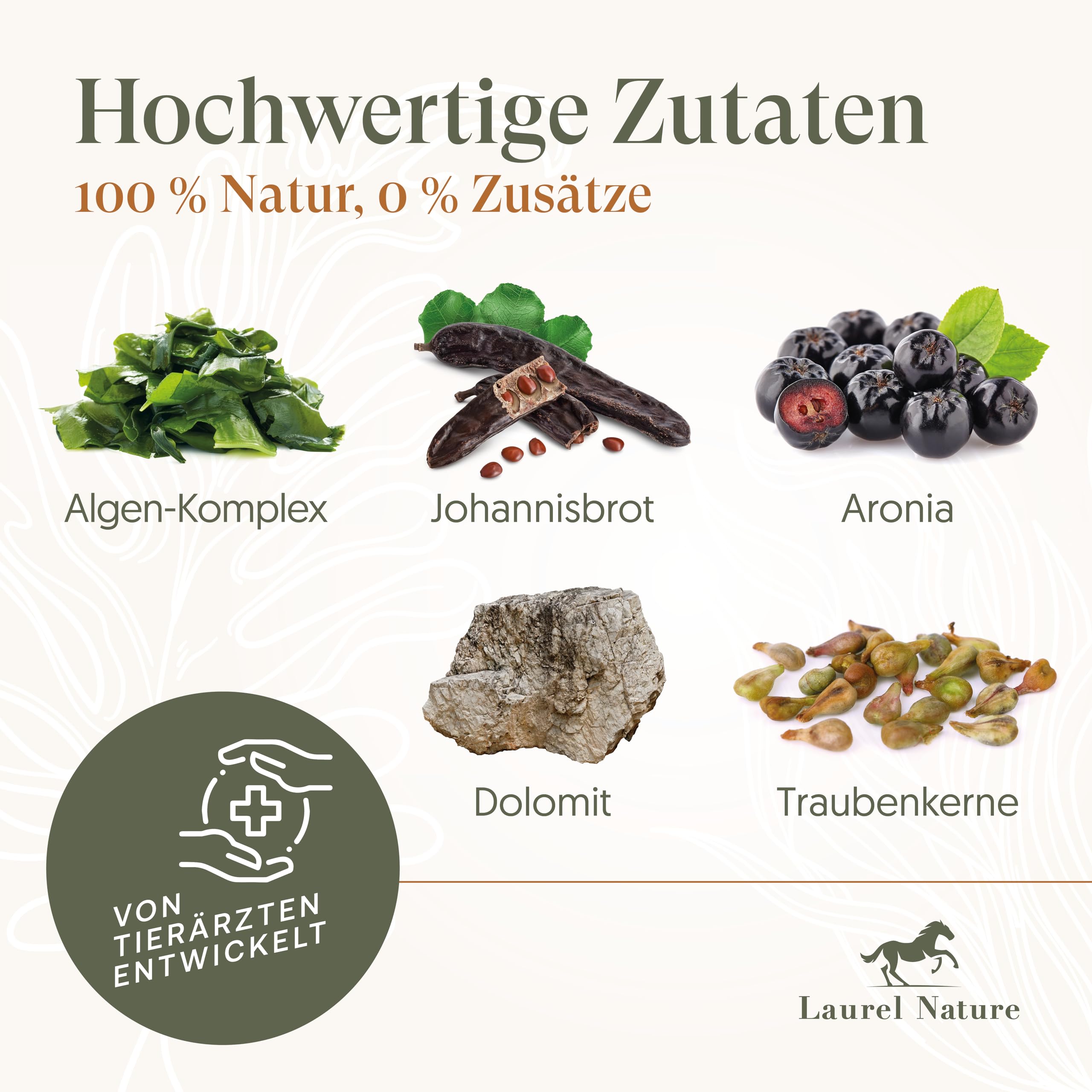 Premium Minerals Mineralfutter Pferde 3kg [100% Natur] Getreide und Melassefrei, Leckerli Pferd, Pferde Zubehör, Biotin Zink Selen (3kg)