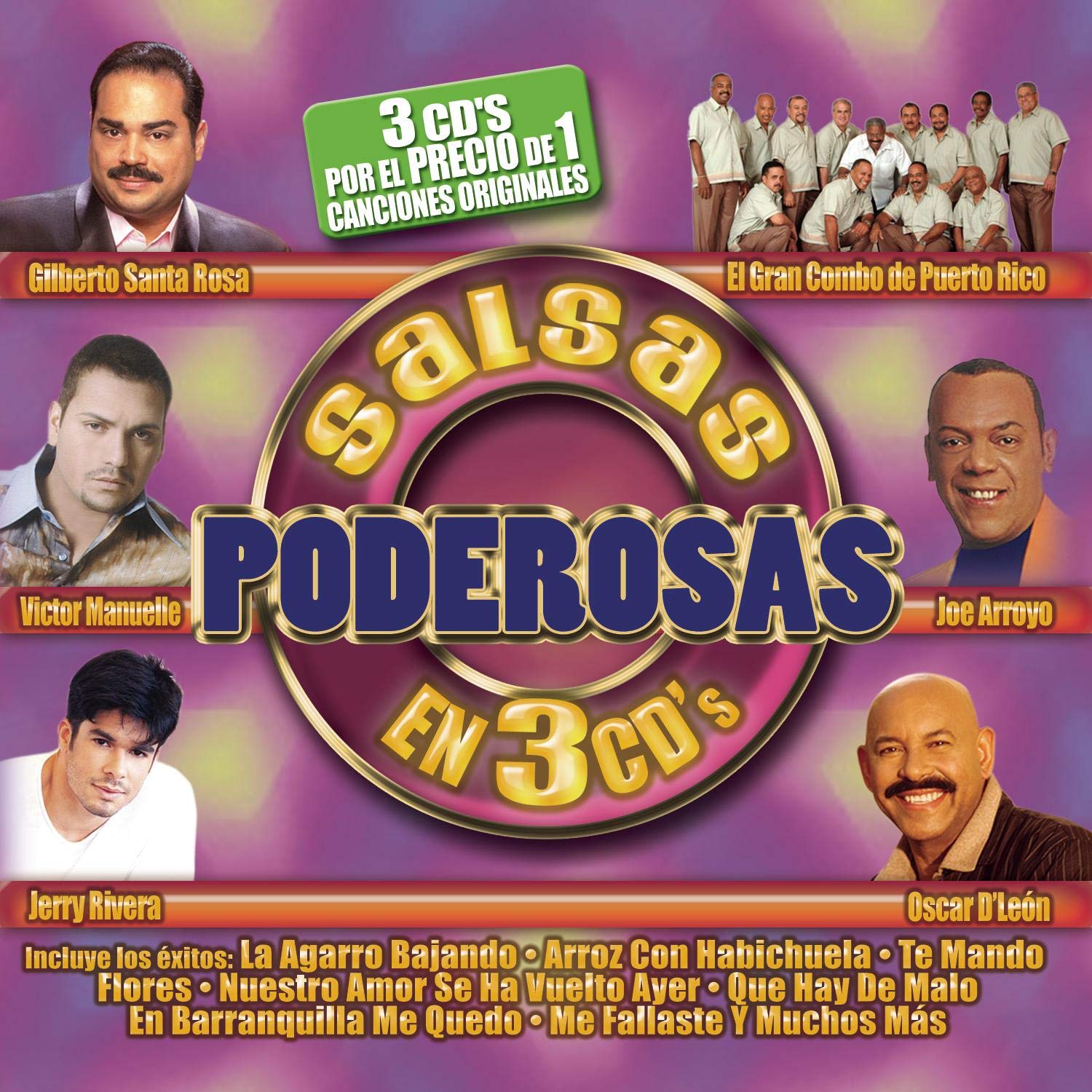 Salsas Poderosas en 3 CDs [Audio CD] Various Artists
