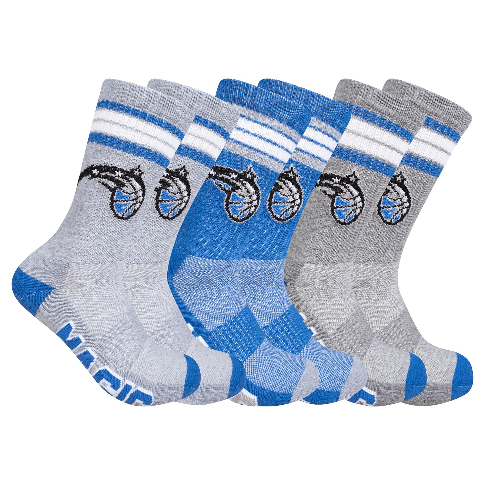 Ultra Game Men's Athletic Cushioned Crew Socks with Arch Compression for a Secure Fit