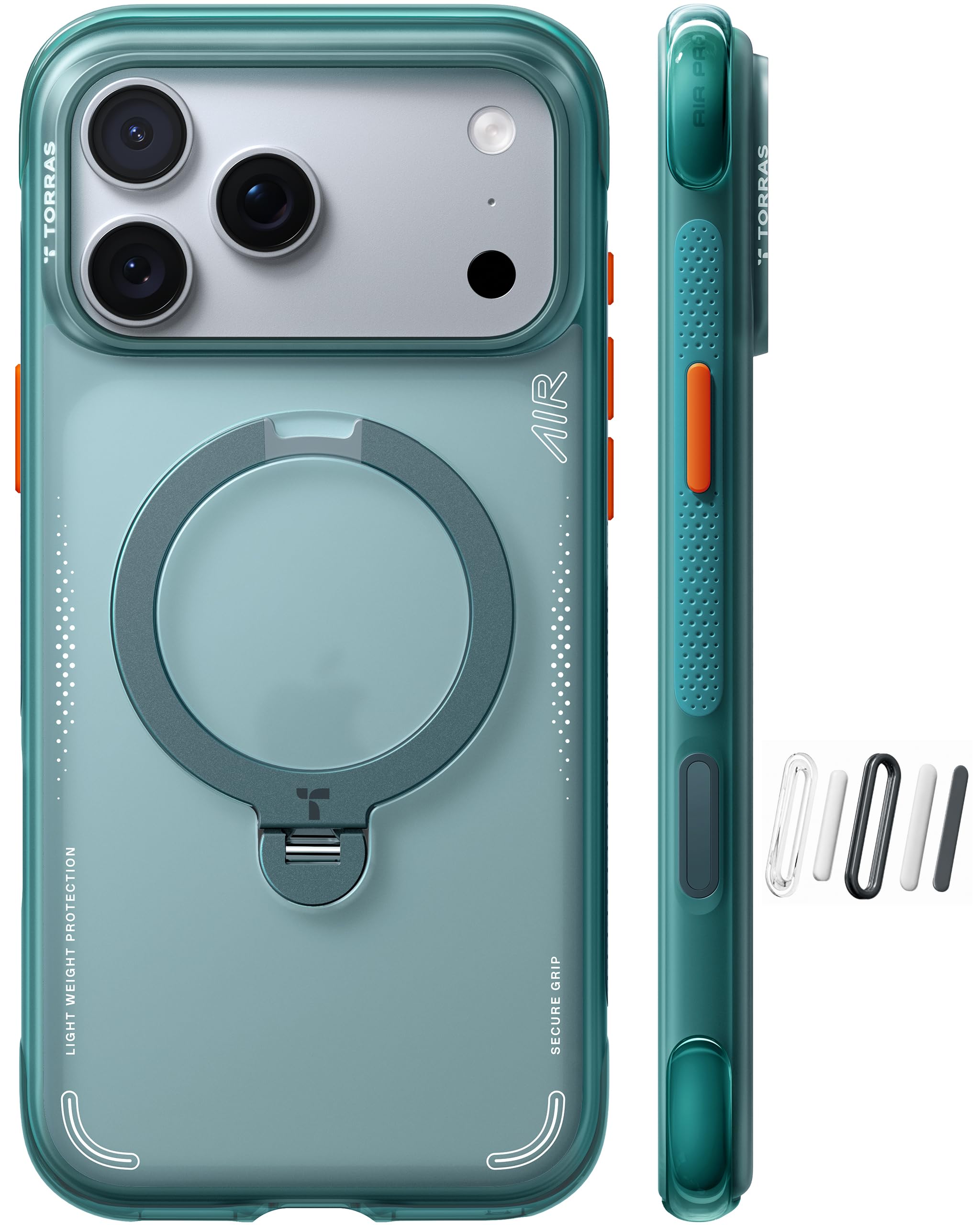Amazon.com: TORRAS Q3 Air for iPhone 18 Pro Case with 360 Magnetic