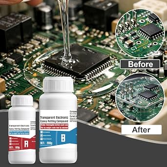 200g+100g Clear Conformal Coating for Electronics, Resistant to High and Low Temperatures, Waterproof Conformal Coating, Suitable for Circuit Boards Appliance Control Boards LED Lamps