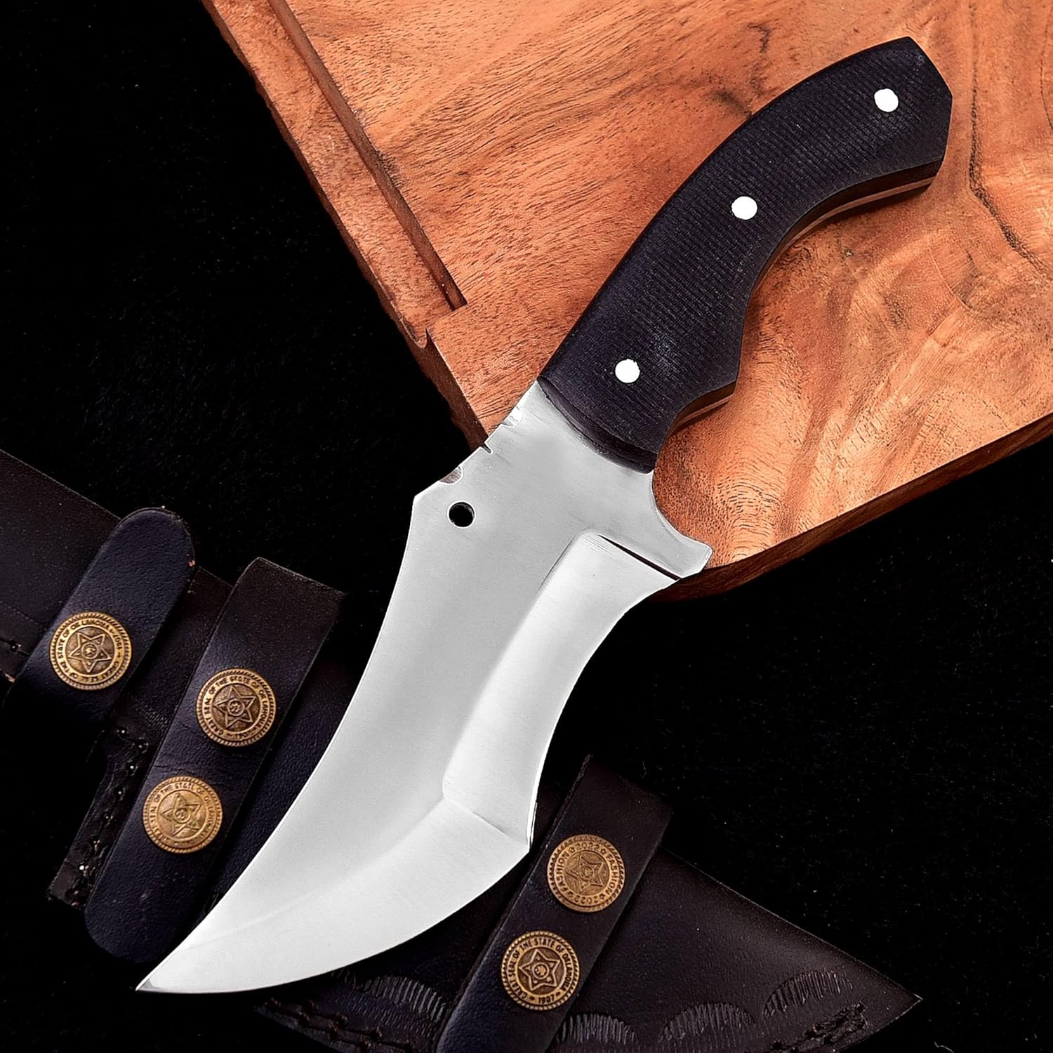 BNAZIND Tracker Knife Full Tang Fixed Blade Hunting Knife