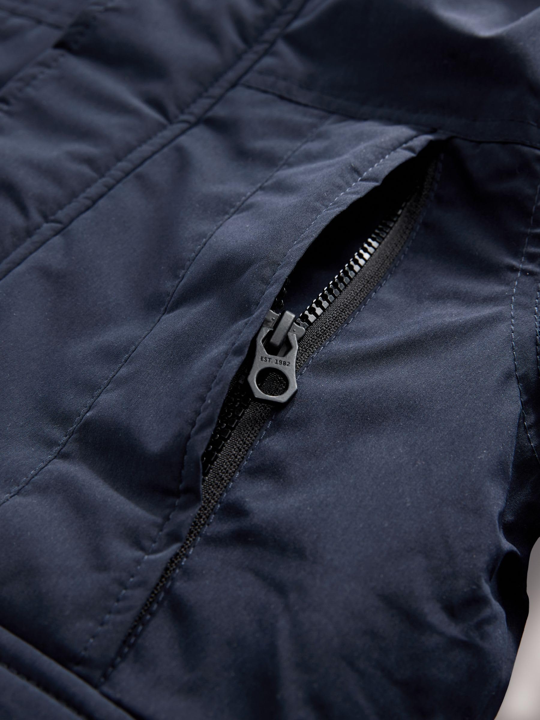 NEXT Ragazzo Parka impermeabile pesante con finiture in pelliccia sintetica | Bambino, Standard, Zipper, Lavabile in lavatrice