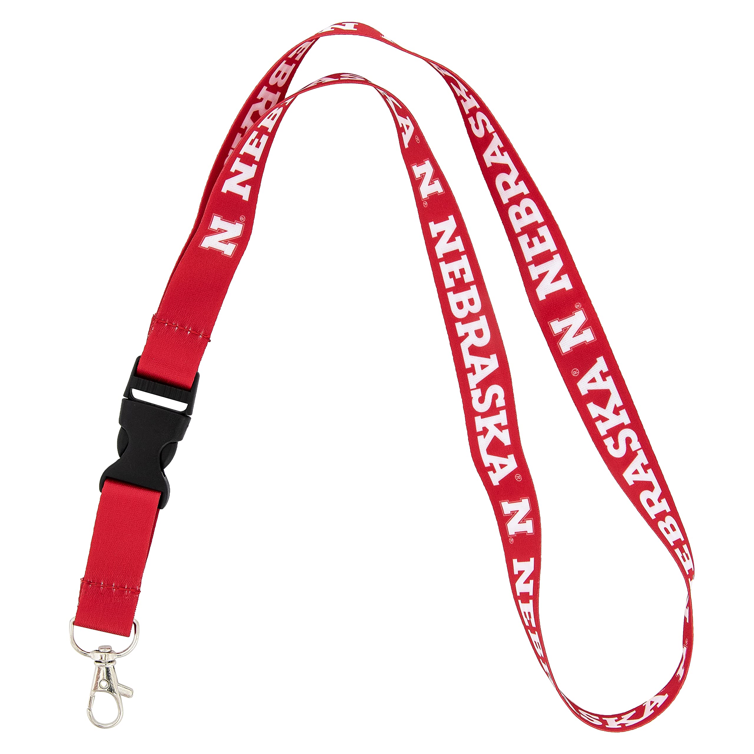Desert Cactus University of Nebraska Lanyard Keychain Car Keys ID Badge Holder Detachable Breakaway Snap Buckle