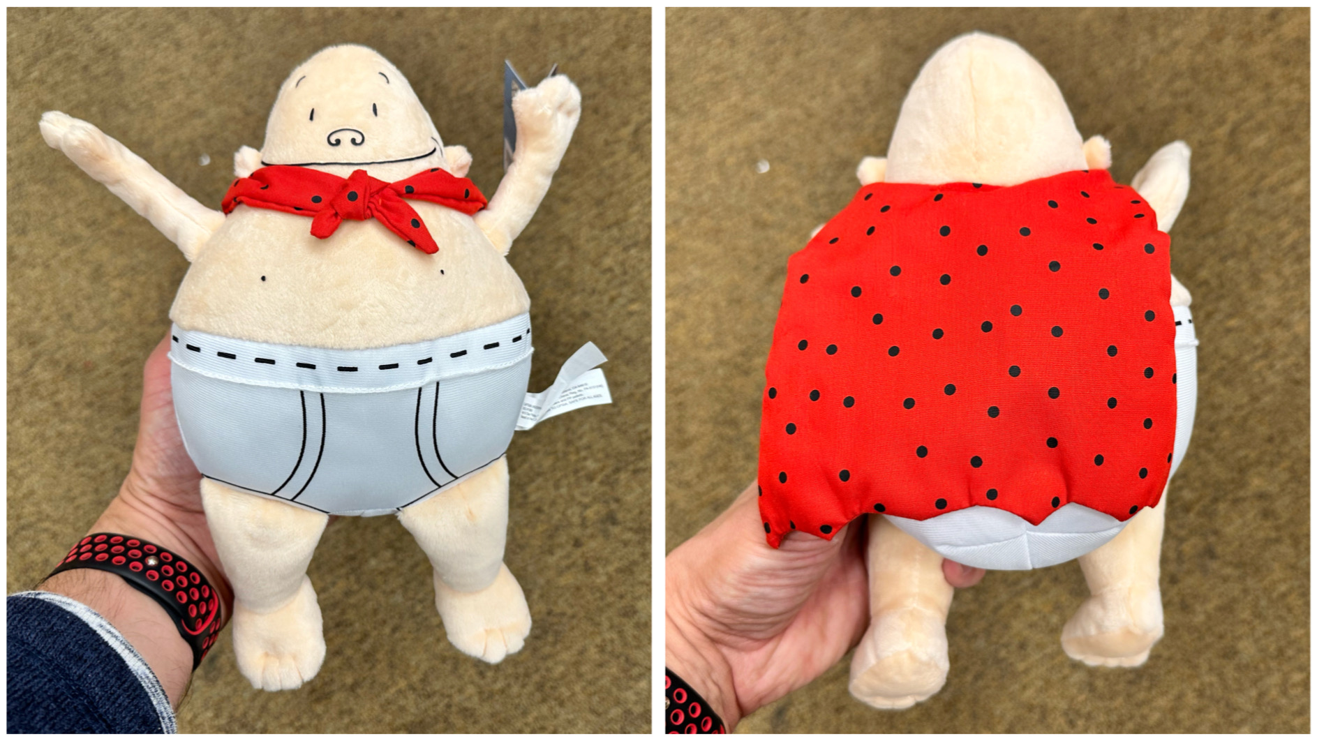 Watch MerryMakers Captain Underpants Soft Superhero 10 In Plush on
