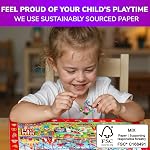 QUOKKA 100 Piece Puzzles for Kids Ages 4-6 – 4xSET Search and Find Kids Puzzles Ages 5-8 – Artist-Crafted Illustrations, Hidden Objects, Unique Jigsaw Shapes, Educational Activity for Learning & Play
