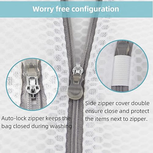 Miniatura 2 de GOGOODA Delicates - Bolsas de lavandería para ropa sucia, ideales para lavandería, medias, blusas, ropa interior, pantimedias, calcetines (juego de