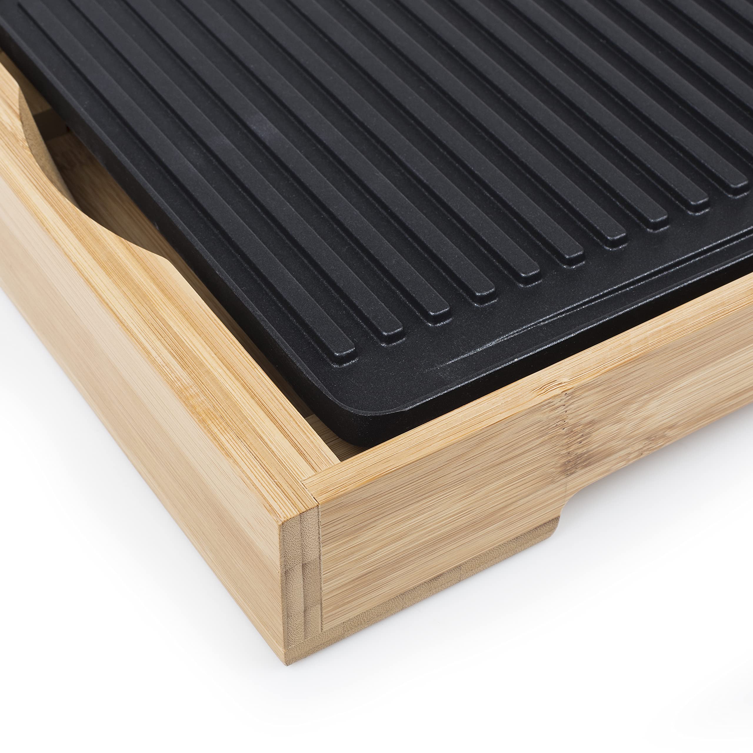Tristar Piastra Elettrica Grill Bambù XL BP-2641, Nero