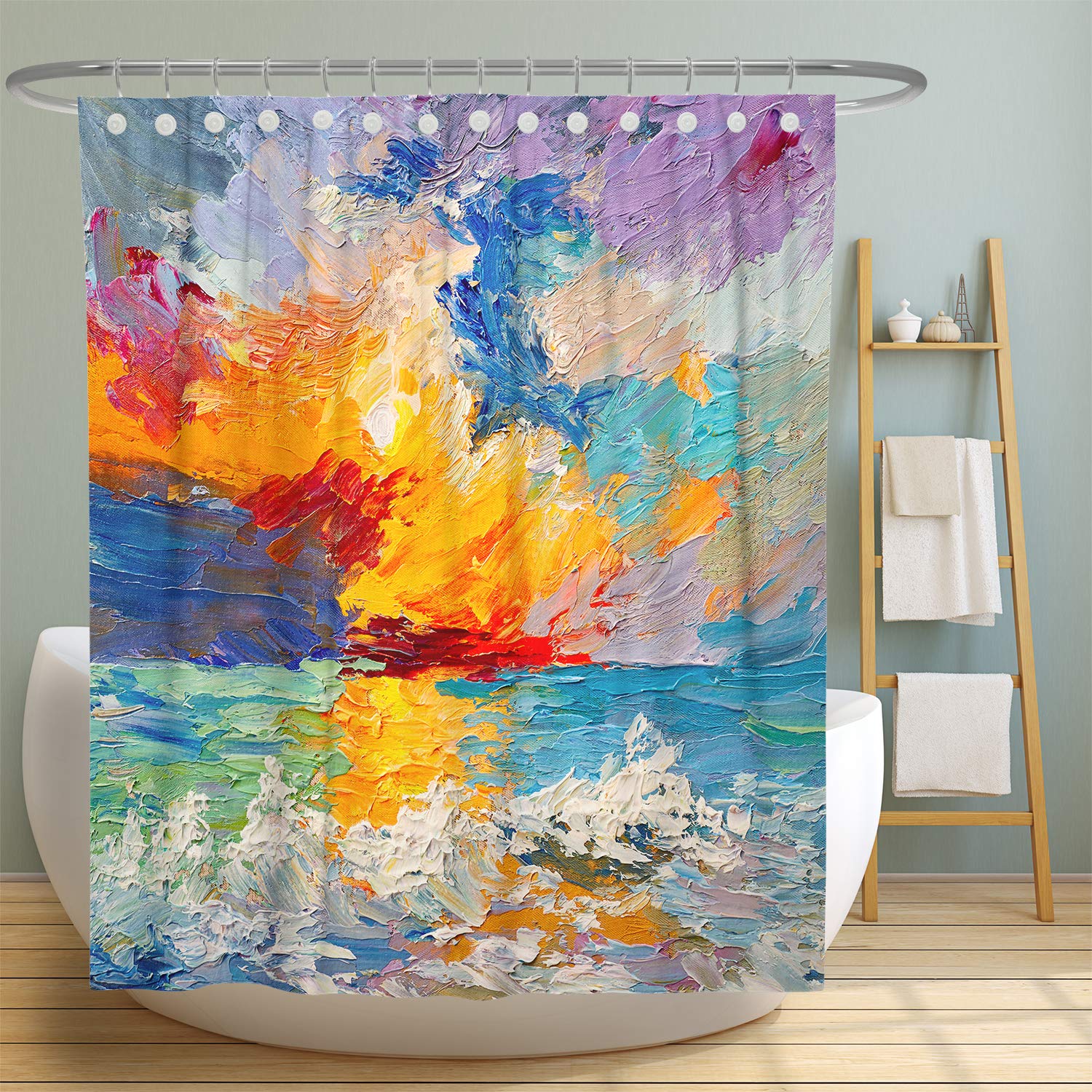 MultiColored Shower Curtains Curtains & Drapes