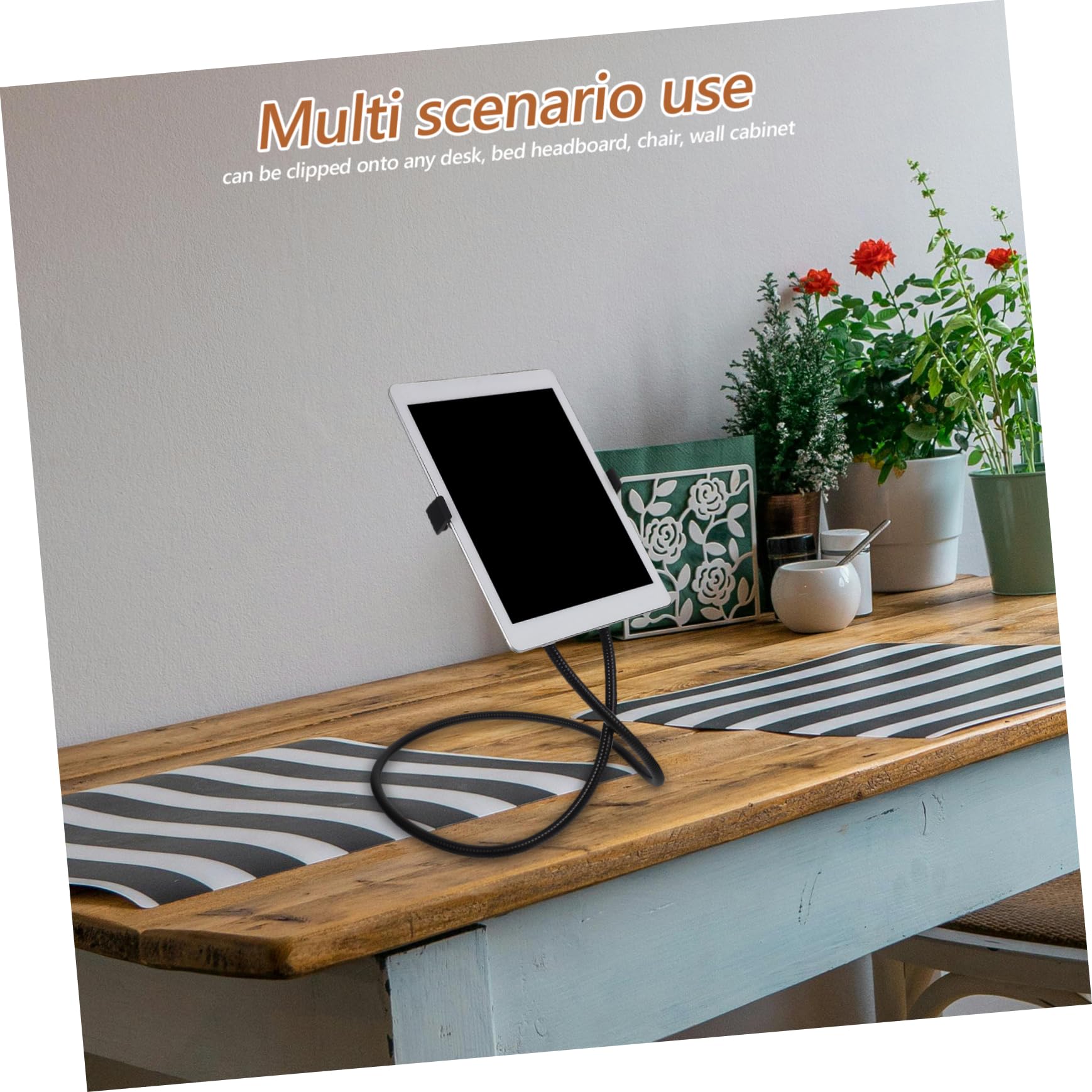 LABRIMP Supporto Smartphone Braccio Per Uso Domestico e Ufficio Compatibile Con Tablet e Smartphone Da Base Robusta e Stabile Per Guardare Film e Lavorare