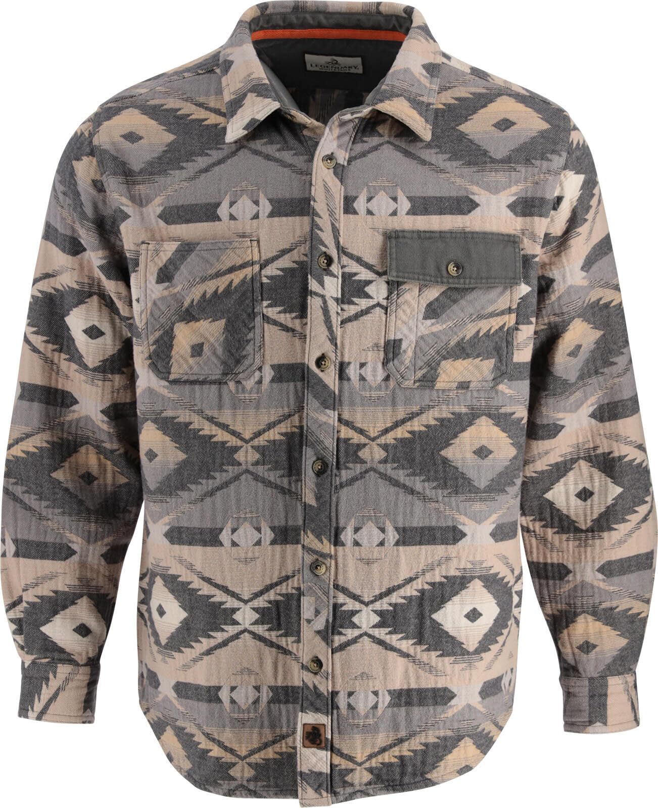 Legendary Whitetails Men's Harbor Heavyweight Flannel Shirt, Desert Dune, XL