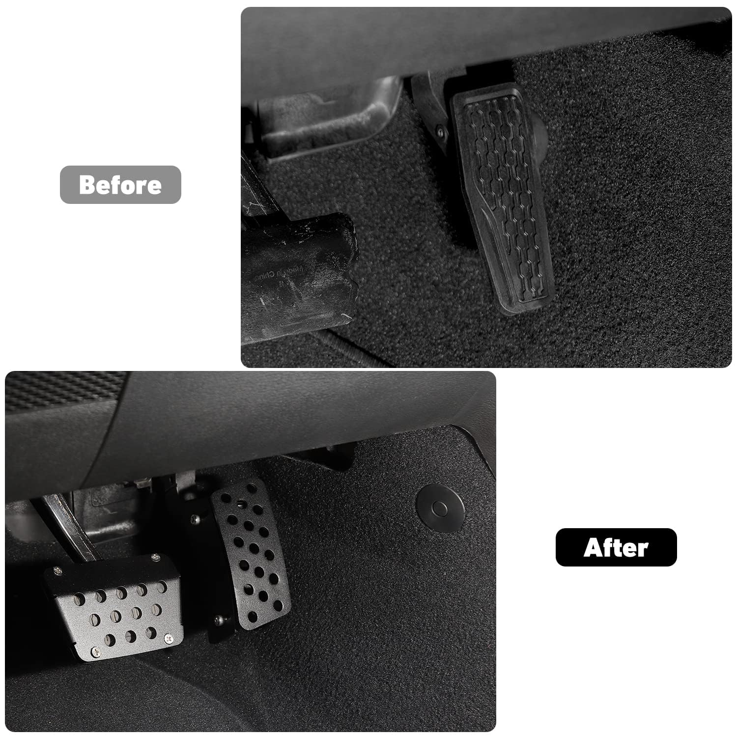 Extendeur de Levage de pédale d'accélérateur pour 2007-2017 Jeep Wrangler JK JKU, Pad d'accélérateur réglable