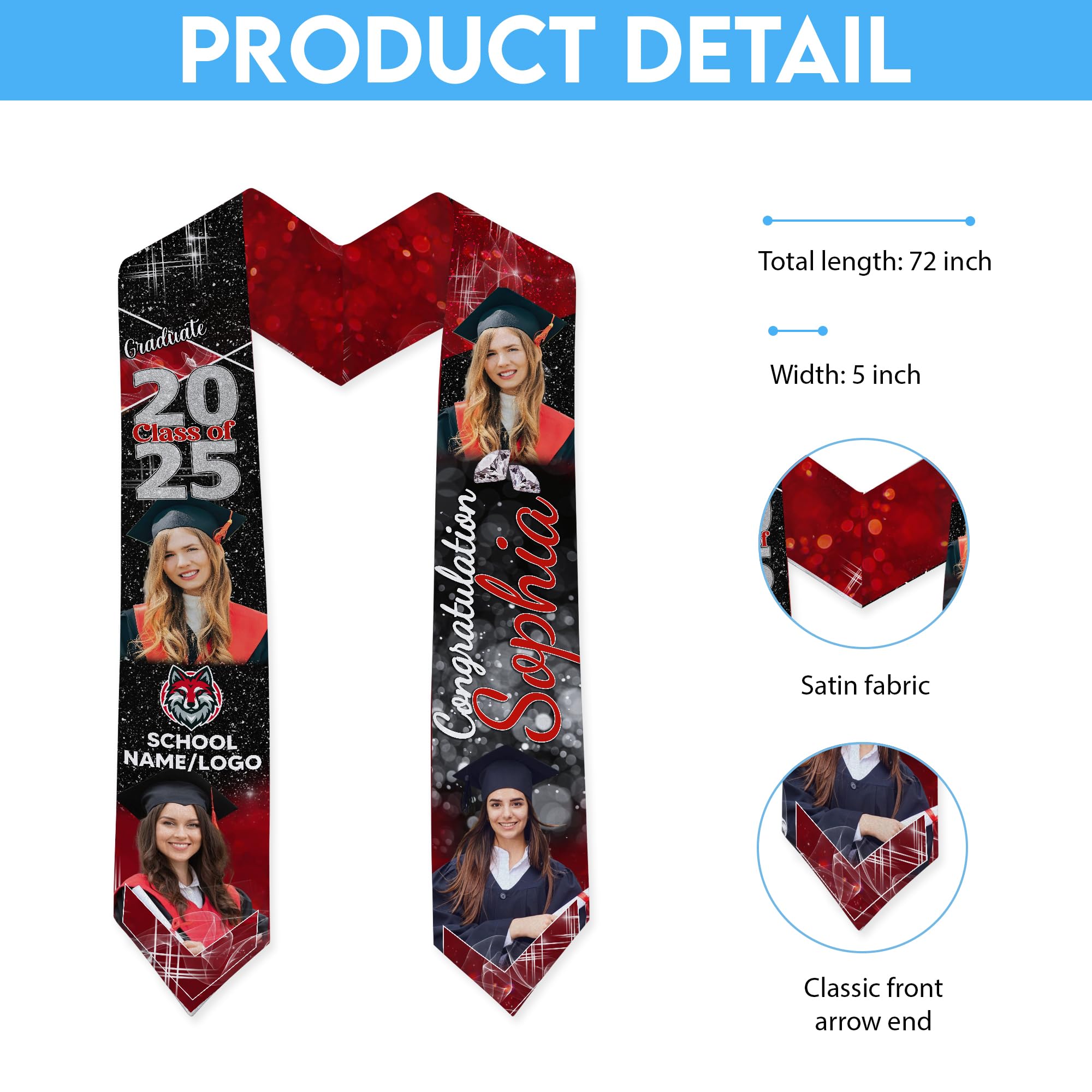 R.J. Toomey Green Jacquard Polyester Embroidered IHS Clergy Stole, 110 Inch