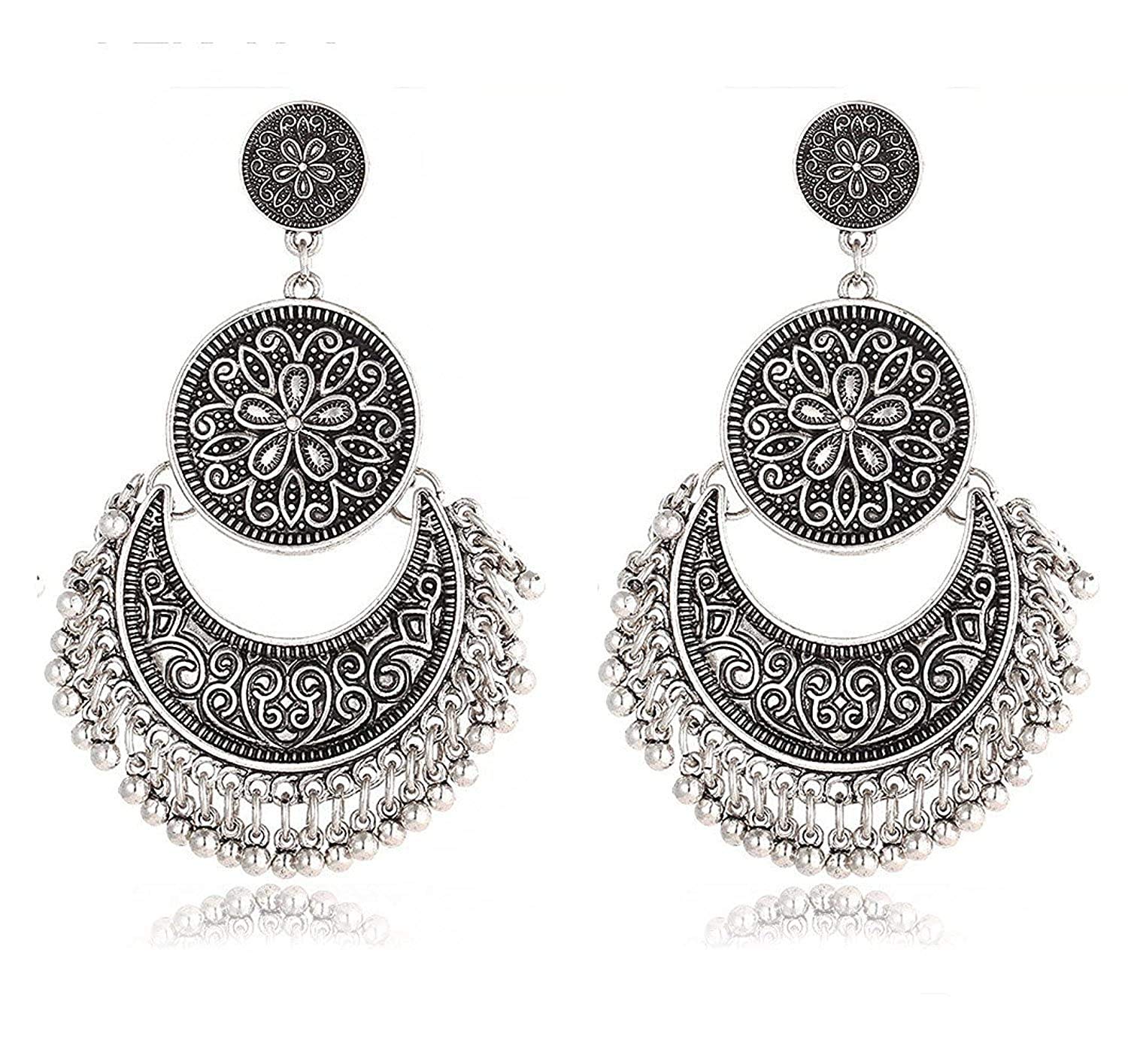 Shreyadzines Non-Precious Metal Alloy Earrings For Women & Girls, Silver (B07JMW3R1R) Amazon Price History, Amazon Price Tracker