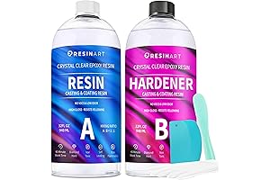 Crystal Clear Epoxy Resin 64oz: DIY Epoxy Resin Arts & Crafts Activity Kit