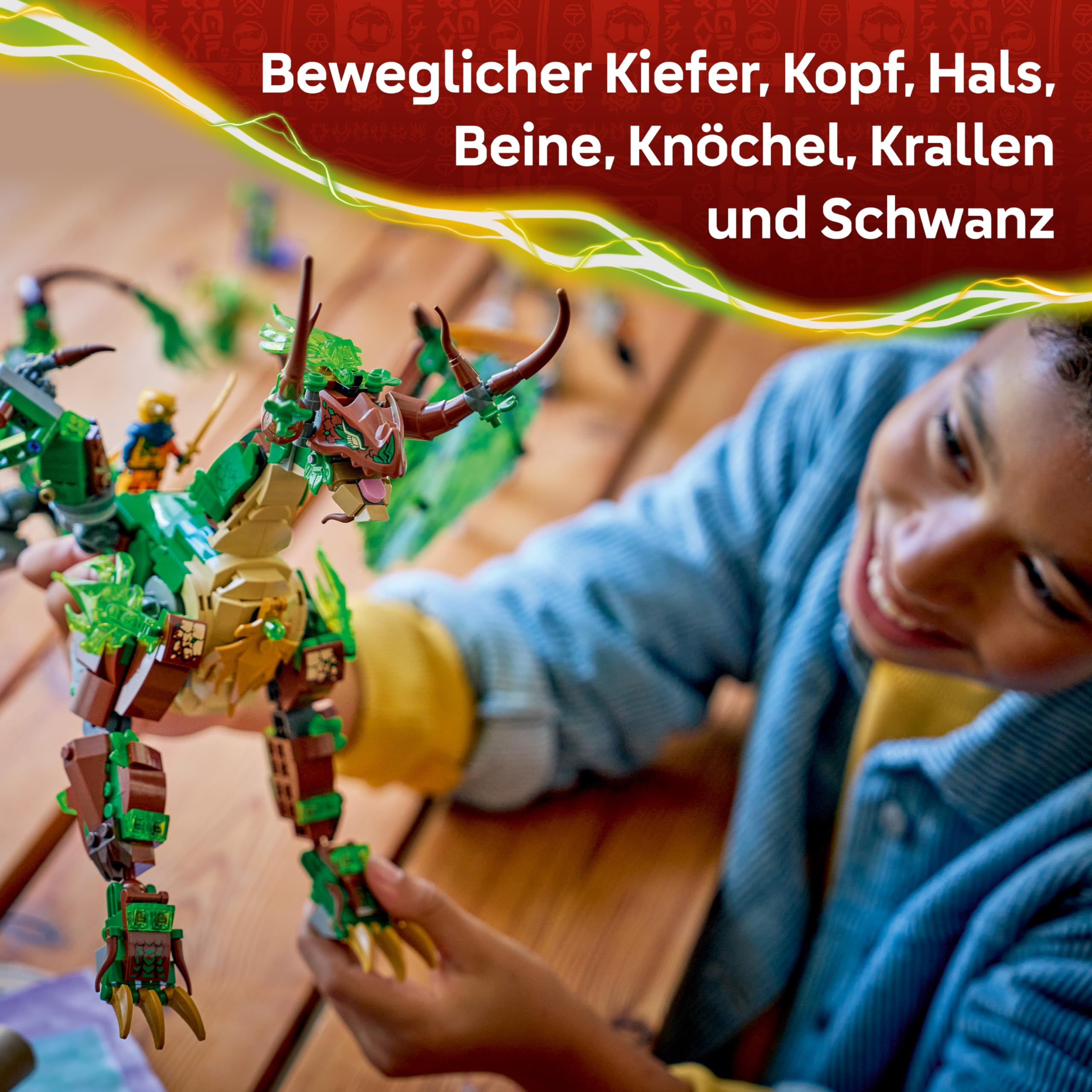 LEGO NINJAGO Der Drache des Lebens - Ninja Spielzeug mit Drachenfigur, Mini Monster Mech, 8 Minifiguren und Schwertern - Kreatives Geschenk für Jungen und Mädchen ab 8 Jahren und Fans - 71859