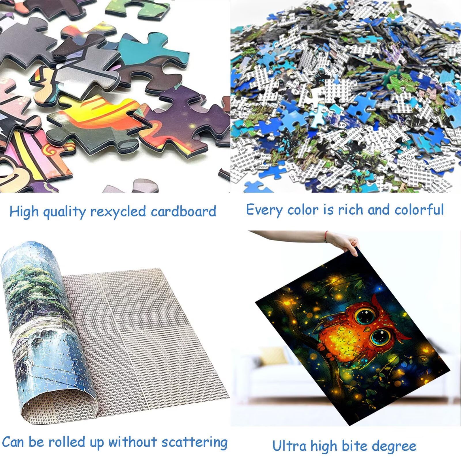 Puzzle 3000 elementów urocze puzzle dla dorosłych zwierzę 122 x 81 cm unikalne rzemiosło klasyczne 3D drewniana układanka do rodzinnych gier aktywnych, układanka zrób to sam do dekoracji ścian domu