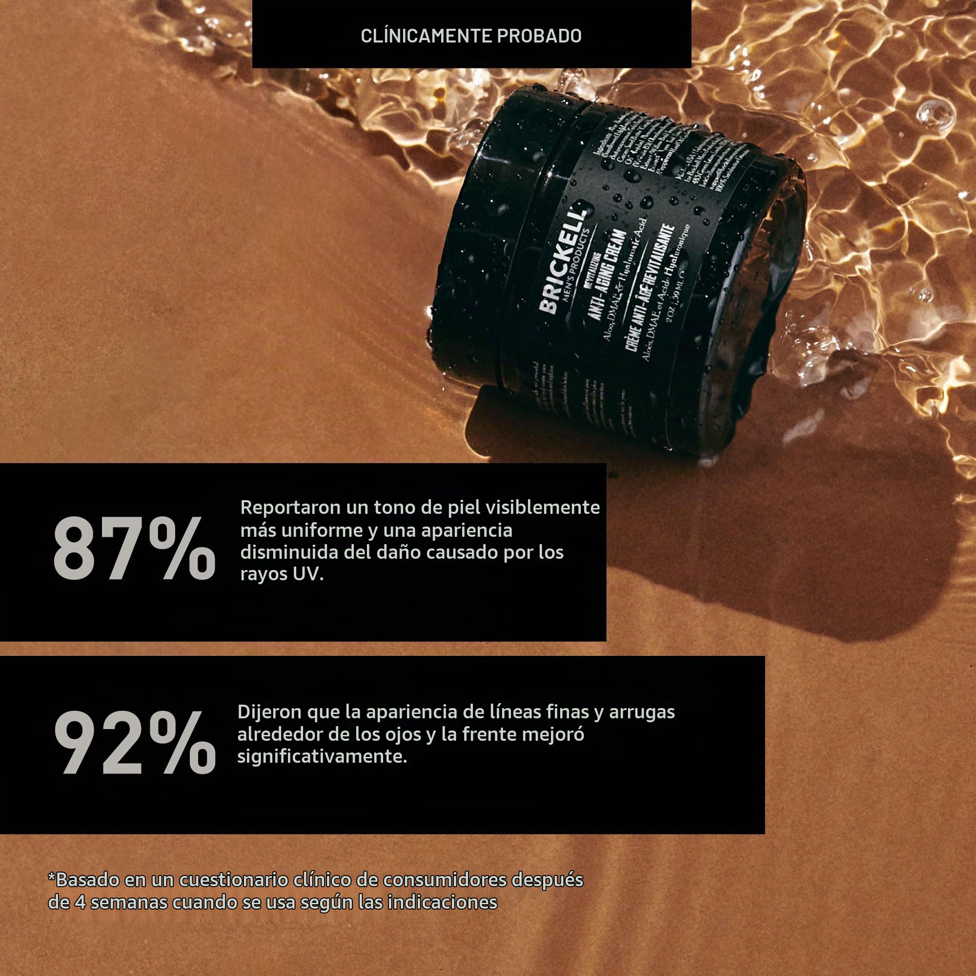 Brickell Men's Products Crema Revitalizante antienvejecimiento para hombres, crema facial de noche antiarrugas natural y orgánica, sin perfume, 59 ml