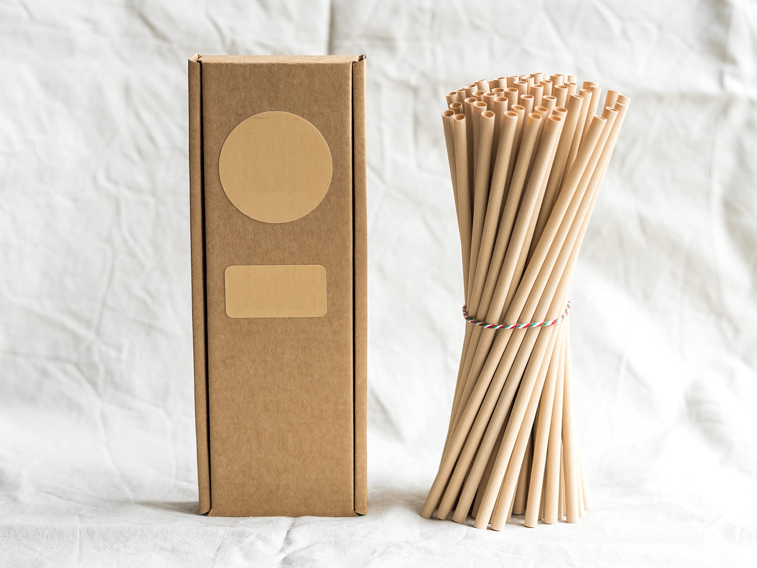 Paille en fibre de bambou biodégradable 6mm x 13cm jetable écologique x250
