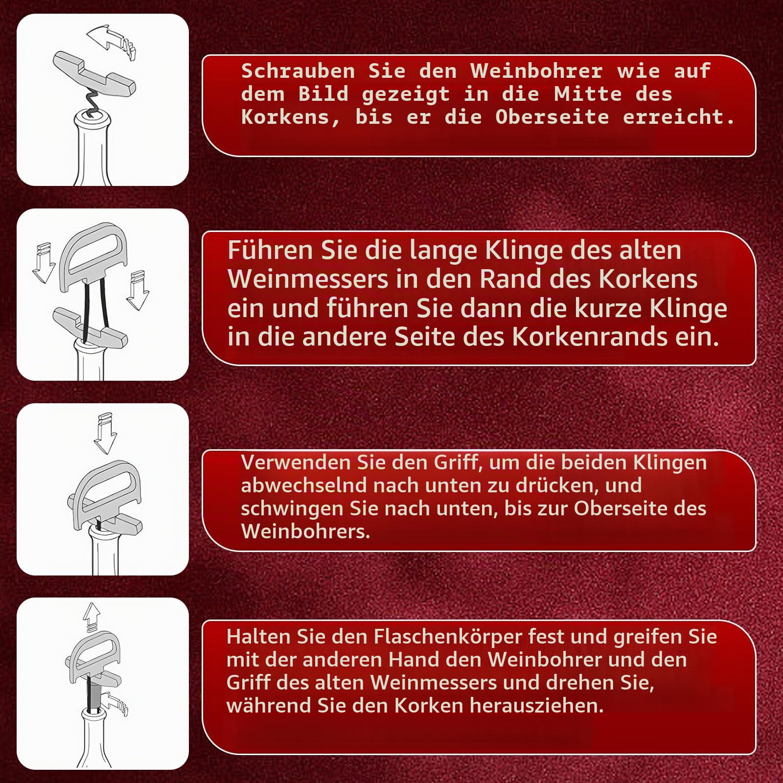 Ah So Weinöffner 3 in 1, Bronze-Classic | Flaschen Korken Entferner, Für ältere und zerbrechliche Weinkorken, Leichtes Entkorken für Kenner