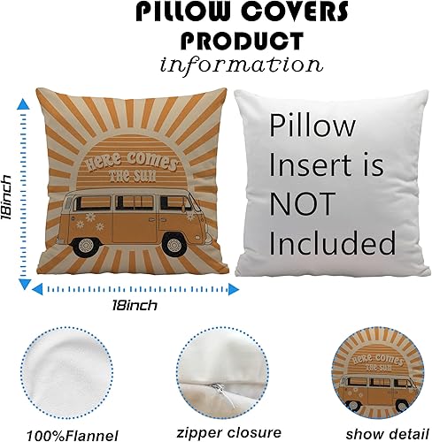Miniatura 5 de Ayxvt Here Comes The Sun - Funda de almohada reversible para el hogar, sala de estar, habitación de niñas, regalos para mujeres, adolescentes,