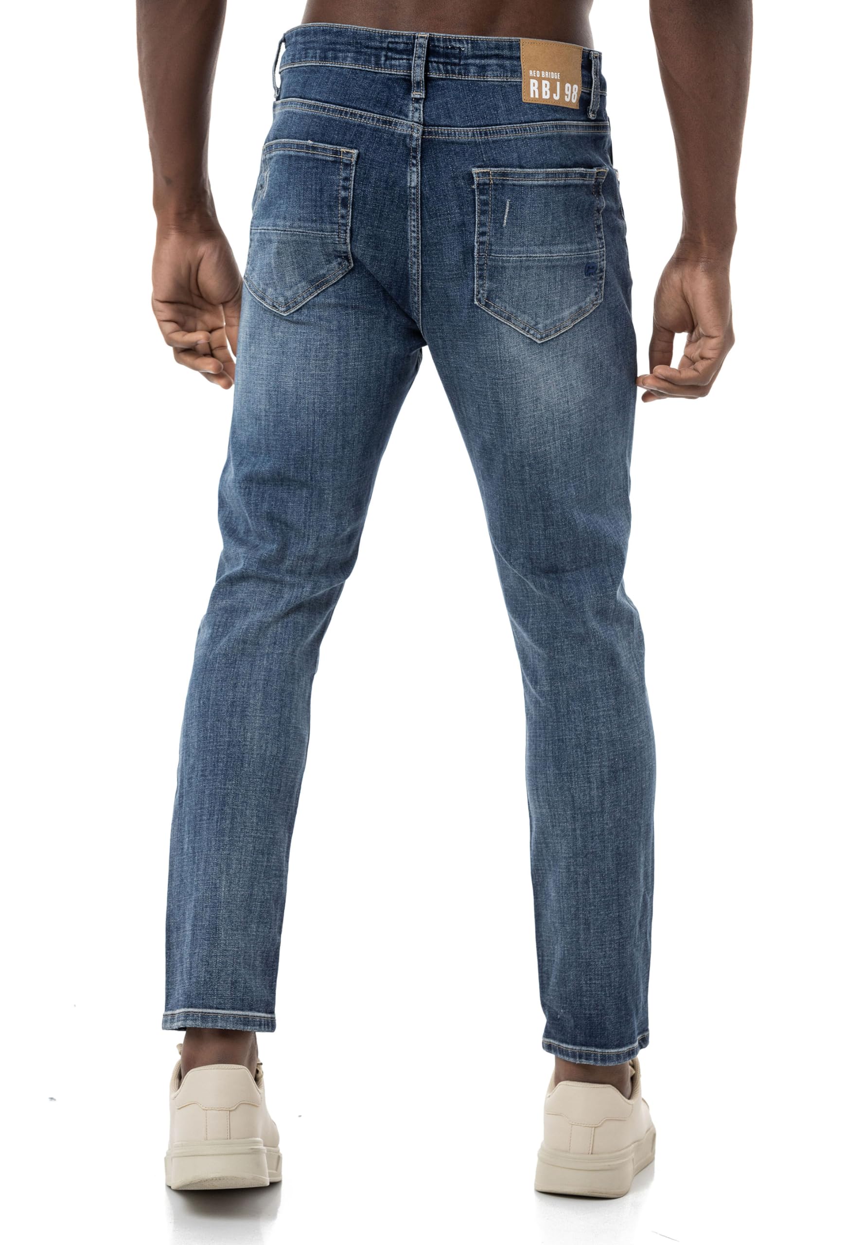 Red Bridge - Jeans da uomo, look Destroyed