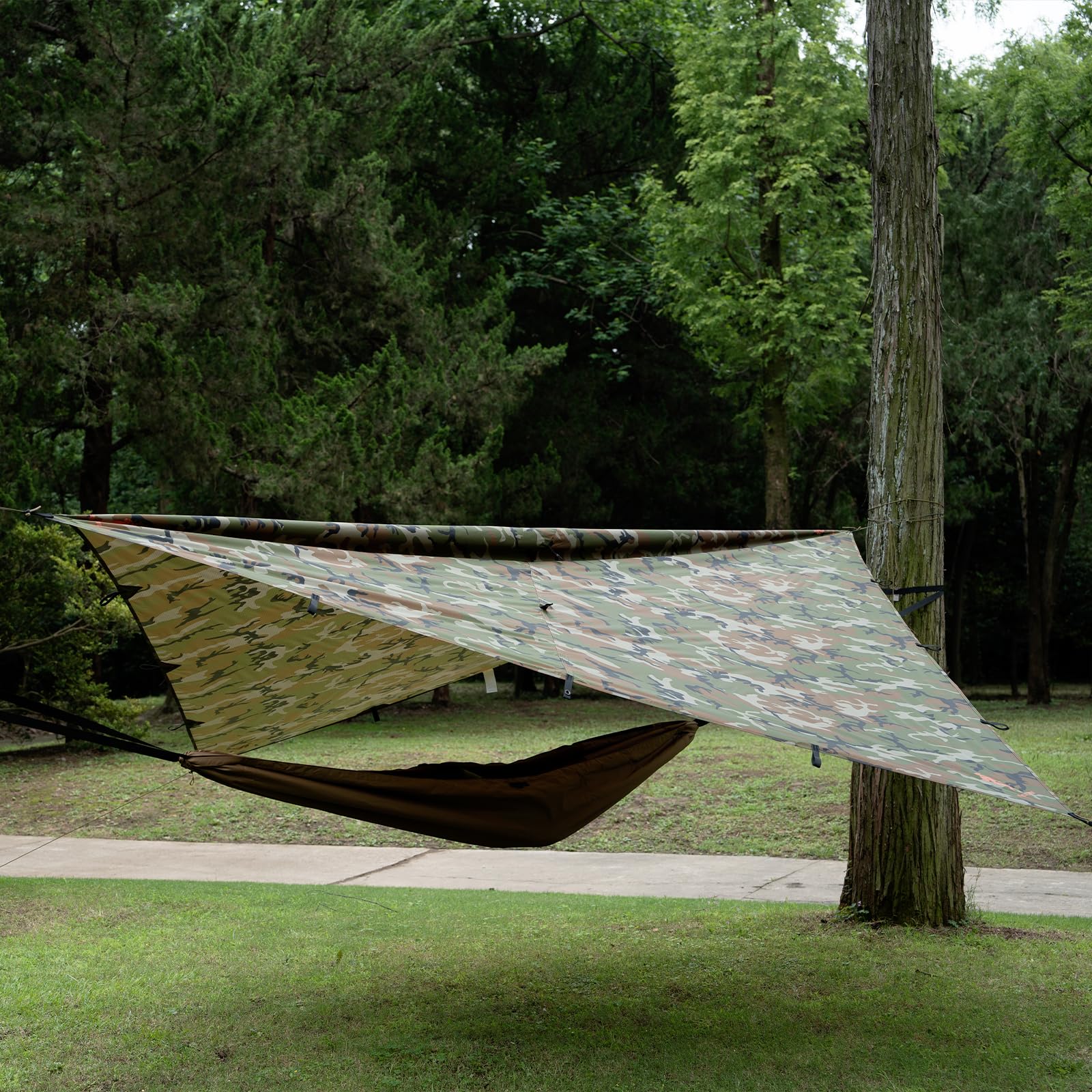 FREE SOLDIER Bâche de Camping Imperméable 3m x 3.2m Anti-UV Abri Léger Camouflage