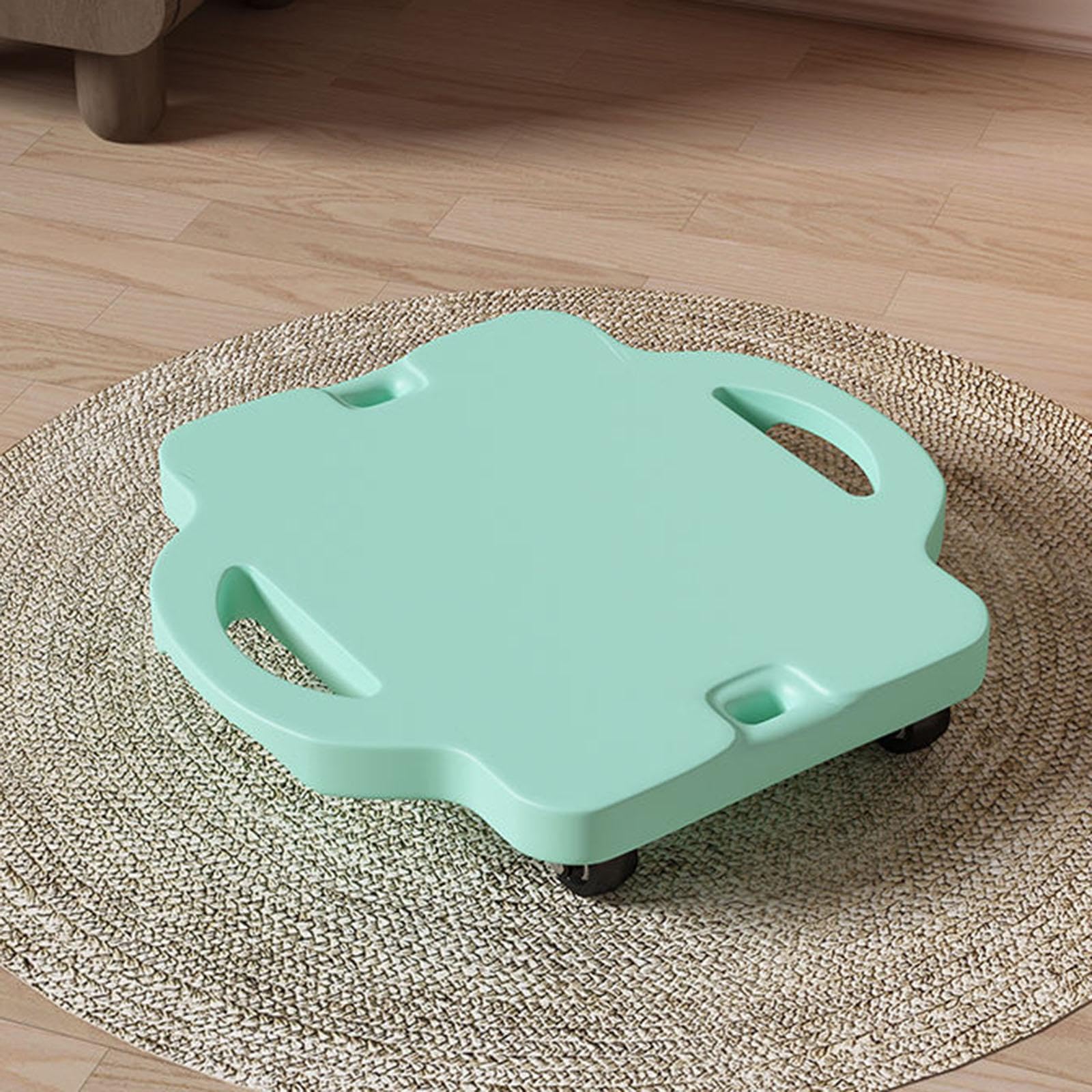 Tavola da Pavimento, Tavola Sportiva, Tavola con Maniglie, Tavola di Equilibrio, Tavola per Bambini, Realizzata in PP, Funzione Sensoriale, Adatta per, Verde