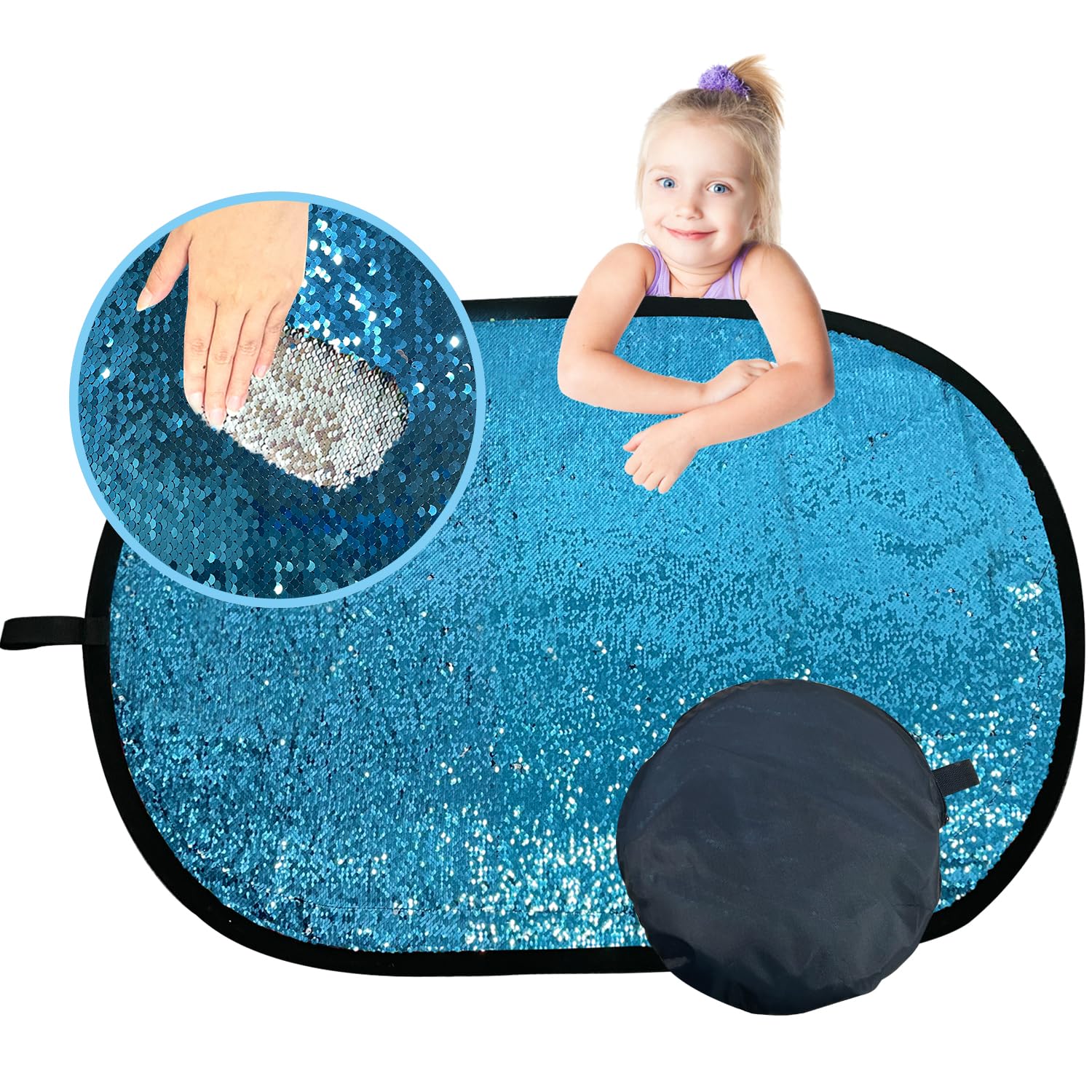 Wendbare Paillettenwand, sensorisches Wandpaneel für Kinder, sensorisches Pailletten-Flip-Stoffbrett zum Spielen und Lernen, sensorisches Spielzeug, taktile Stimulation