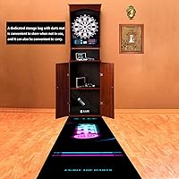 Vista 7 de WL&ALLEN Alfombrilla de dardos profesional y fresca antideslizante