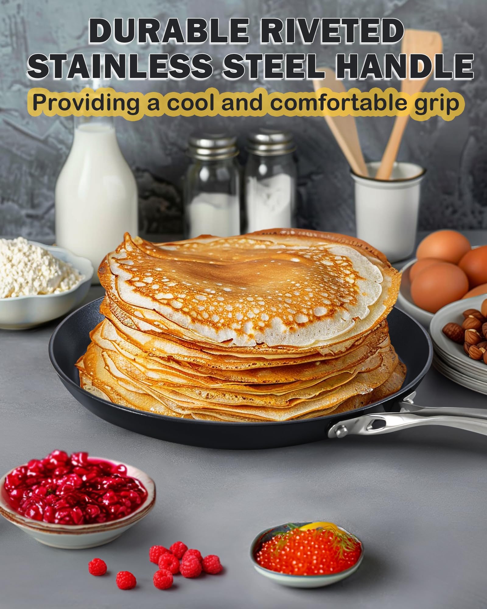 Cooks Standard Crepe Pan - Nonstick & Durable -5