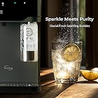 Vista 2 de iSpring Sparkling Water Maker with UV, Hot & Cold Countertop Reverse Osmosis Water Filter, PFAS & TDS Removal, Real-Time TDS Monitor, Fits Standard
