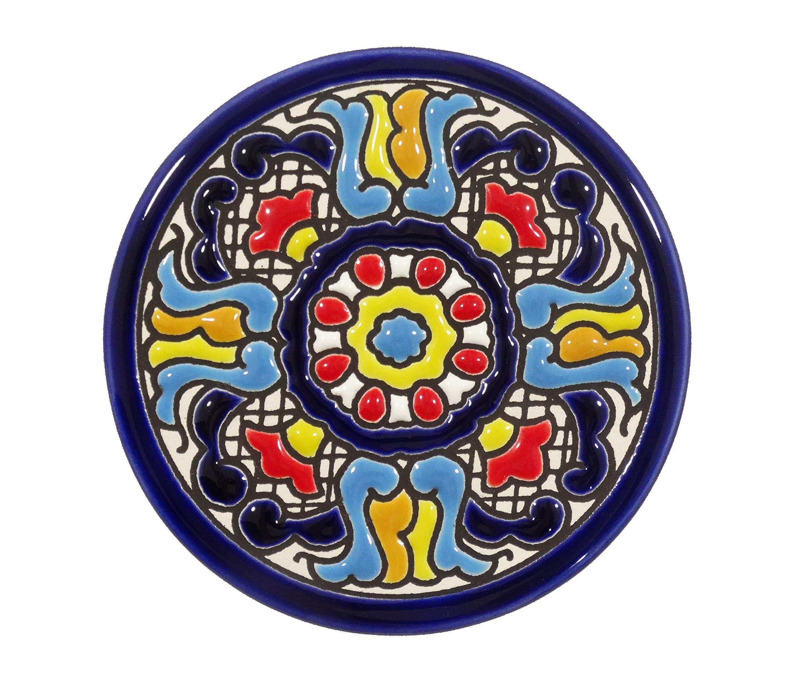 Cerámica Andaluza Platos Decorativos Pared 9CM Cuerda Seca