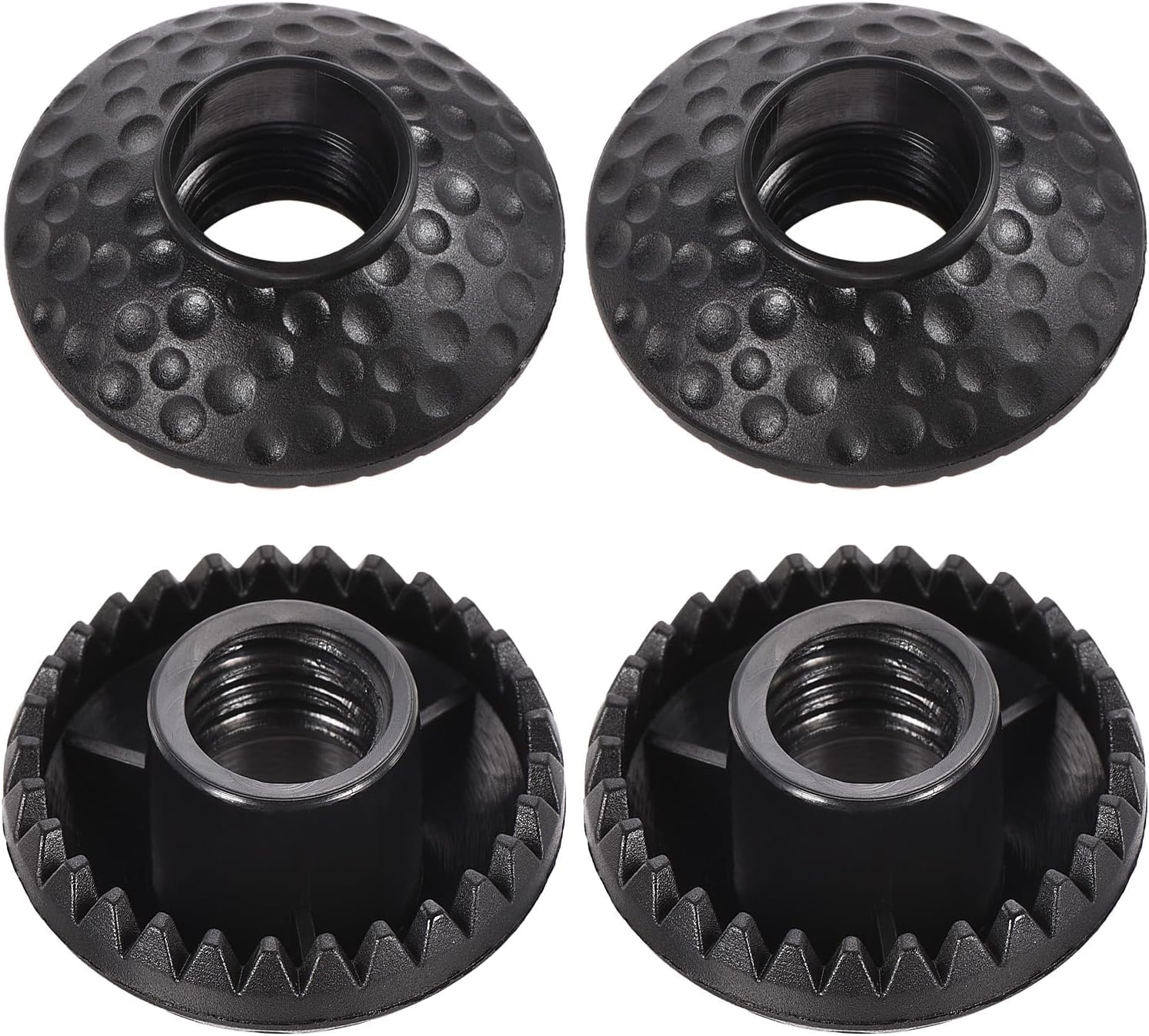 4 Pack Trekking Poles Mud Baskets – Round Hiking Walking Stick Replacement Accessory for Trekking Poles Outdoor Hiking Camping (13mm, Black)