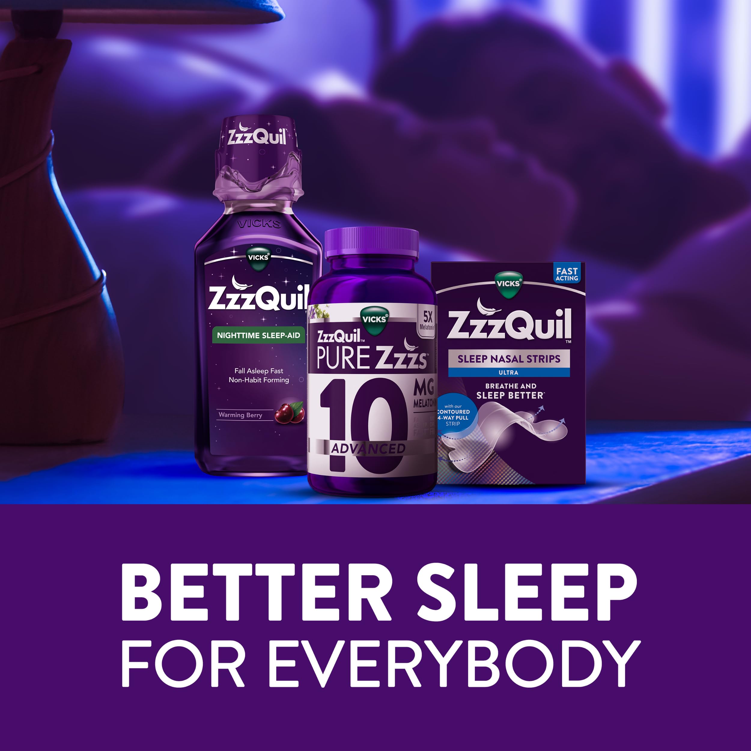 Zzzquil Logo WICK ZzzQuil Gute Nacht 60 Weichgummis + Calmalaif 40