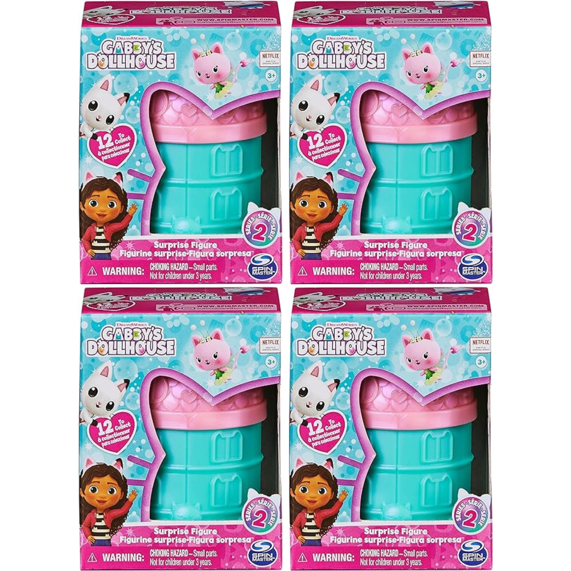 Gabby's Dollhouse Action Figure, Blind Boxes & Stationary Sets - (Set of 4 Blind Box Figures)