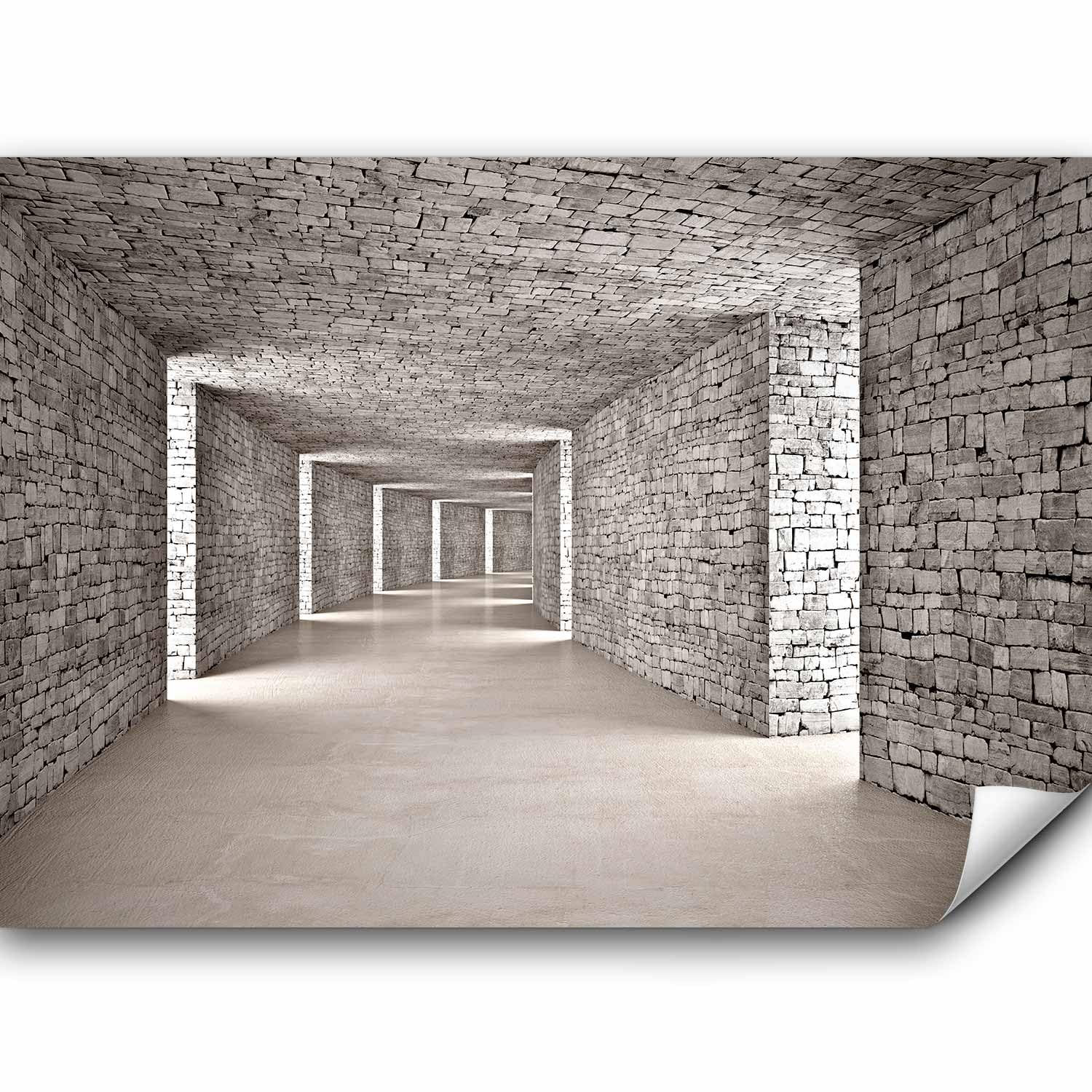 murando - Fototapete Vlies Tunnel, 400x280 cm, Schlafzimmer, Wohnzimmer | Full HD Druck, 3D-Effekt, lichtbeständige Farben, ideal fürs Wohn- oder Schlafzimmer, schnelle Montage, lichtbeständig, edel