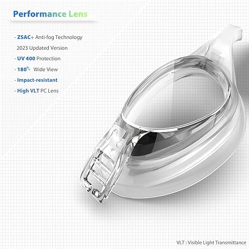 Miniatura 5 de Paquete de 2 gafas de natación unisex para adultos y jóvenes, W7