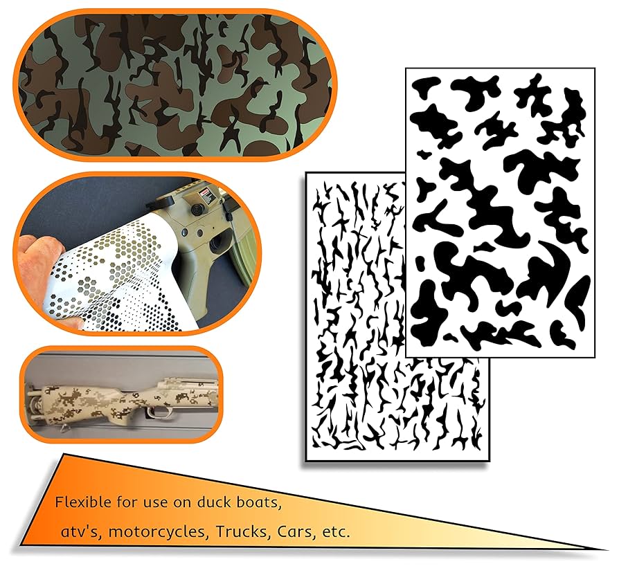amazon-com-2-pack-mylar-camo-stencils-camouflage-gun-paint-rc-mask-model-hexagon-tools-home-improvement for Free Printable Camo Stencils For Guns Amazon.com: 2 Pack Mylar Camo Stencils Camouflage Gun Paint RC Mask Model Hexagon : Tools & Home Improvement for Free Printable Camo Stencils For Guns