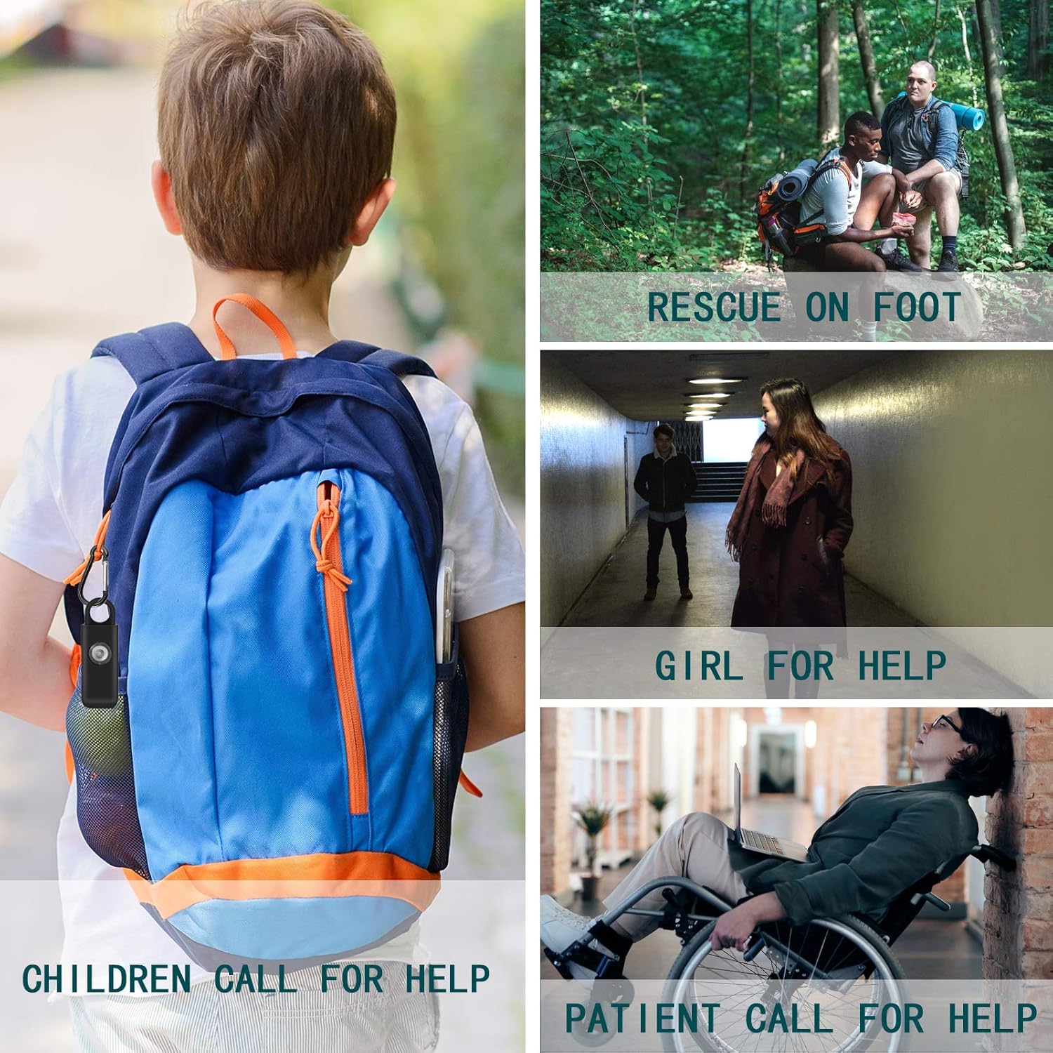 Self Defense Keychain Siren - Personal Alarm - Safety Alarm for Women Keychains with SOS LED Light. Personal Security Key Ring Alarm for Women. Helps Elders & Kids Emergency Call (Charcoal) Thopeb : Camera & Photo